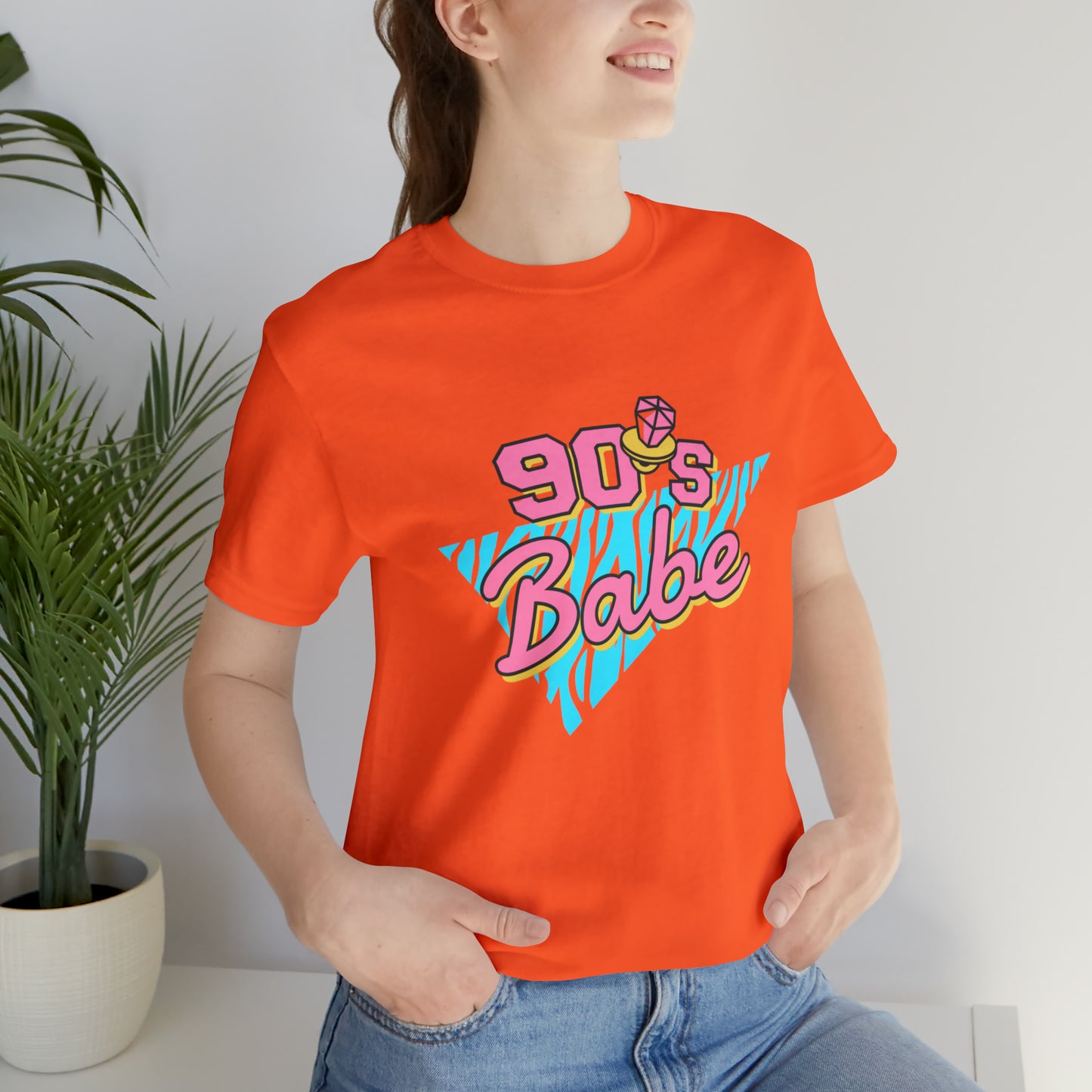 90's Babe shirt, gift for her, Christmas shirt, galantine gift best friend trip, Unisex Jersey Short Sleeve Tee