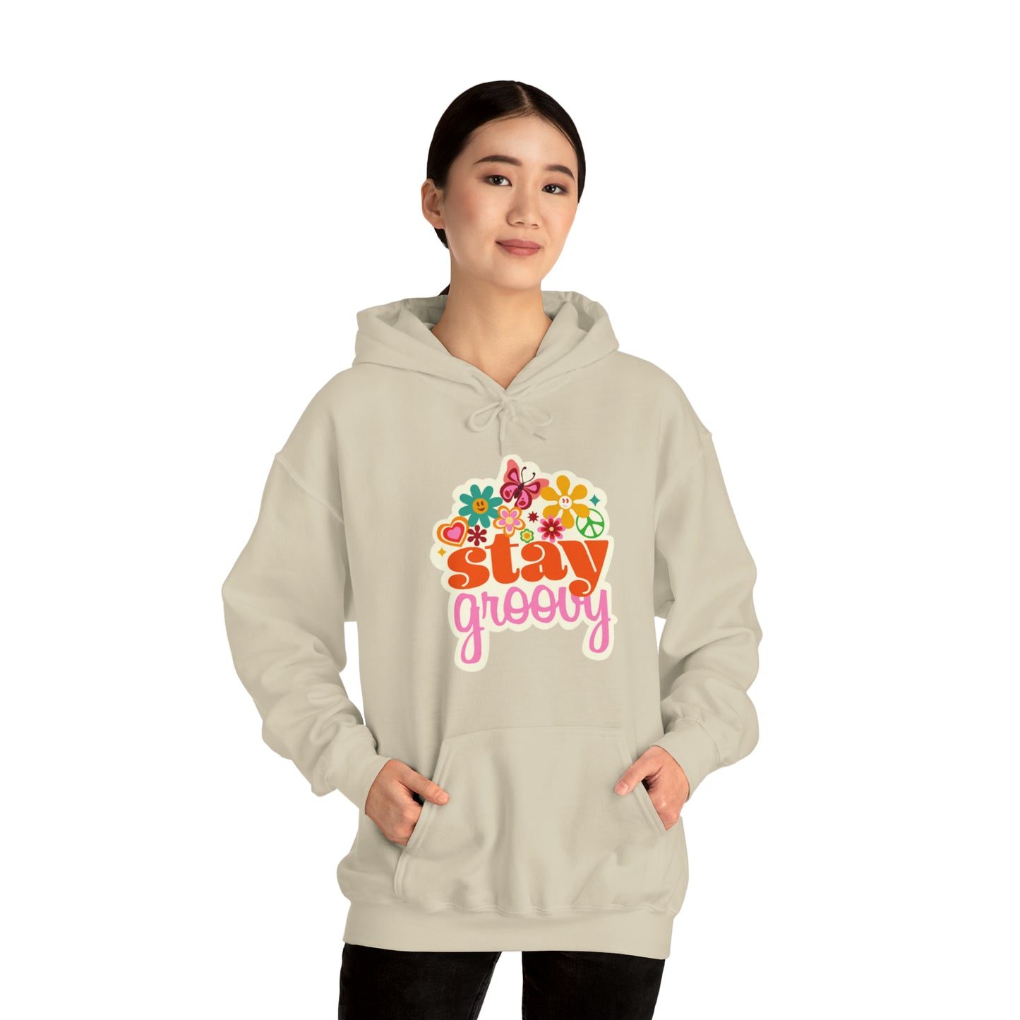Stay Groovy Hoodie, Hippie Hoodie, good vibes hoodie, Fun Summer shirt, Birthday gift for her, Galantine gift for her,best friend gift, vac