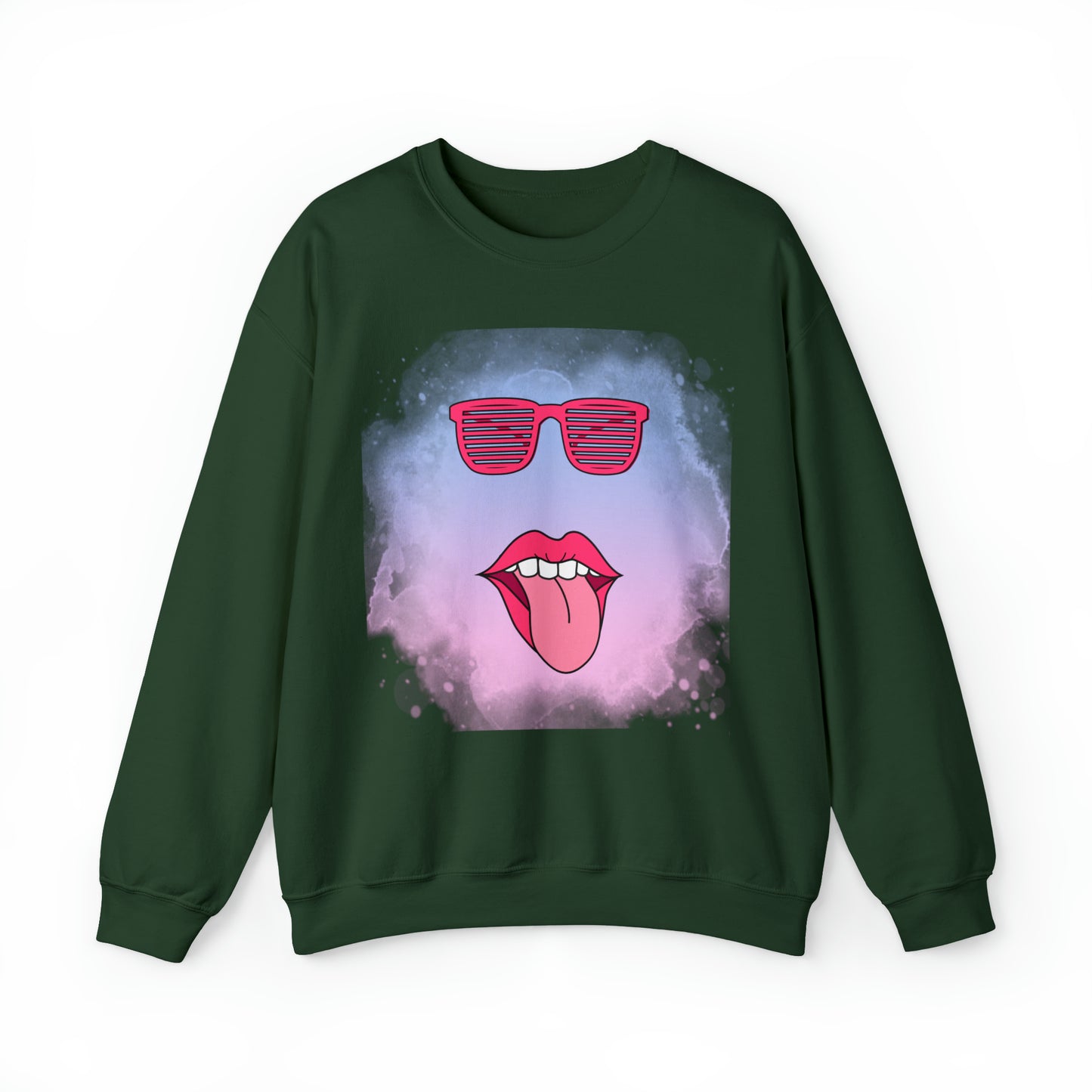 Lip Sunglasses Hoodie, Bubble Gum kiss Hoodie, Fun Summer shirt, Birthday gift for her, Galantine travel sweatshirt, Unisex