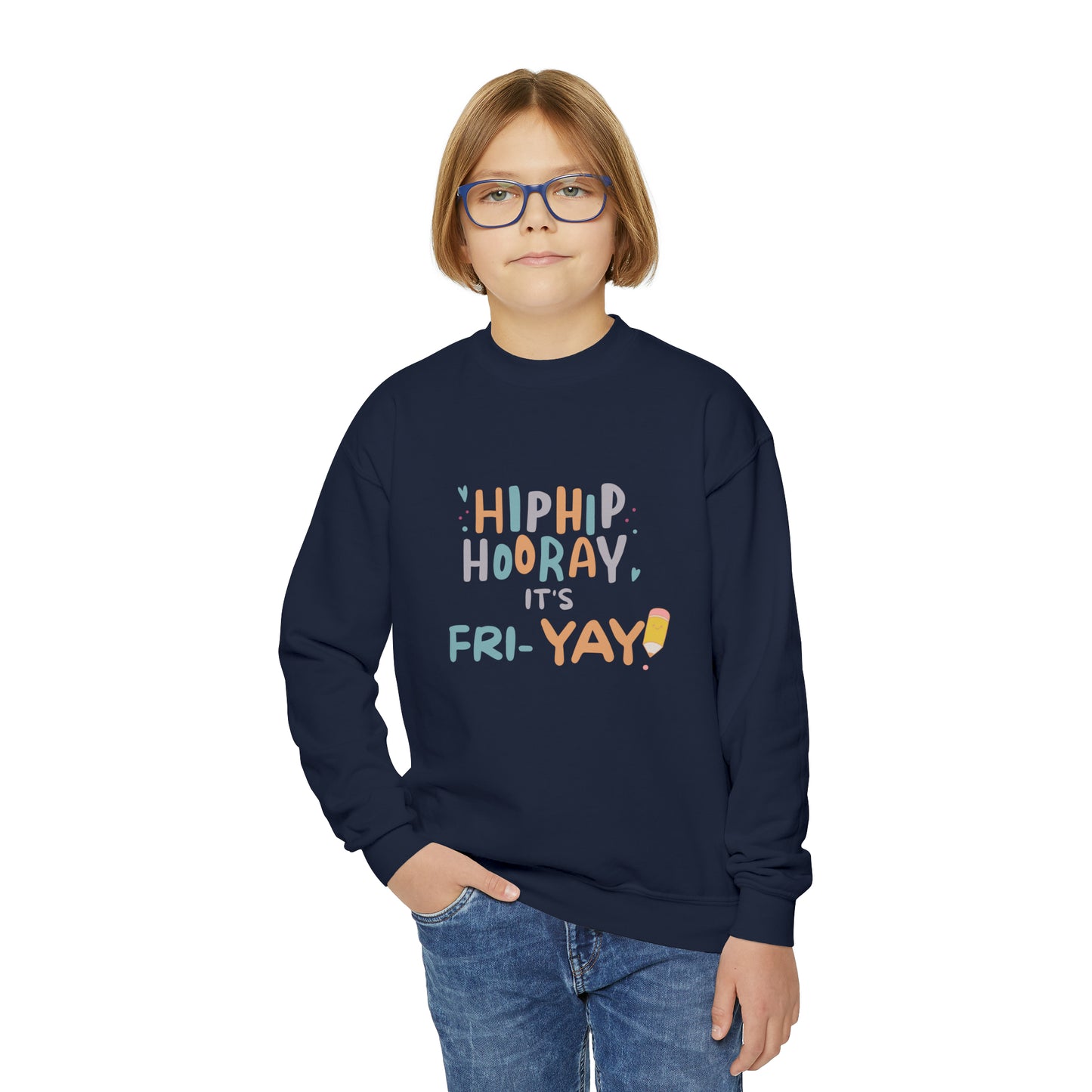 Kids Friday shirt Friyay shirt hocus pocus tee boy halloween shirt girl halloween shirt rainbow halloween spooky kid shirt Youth Sweatshirt