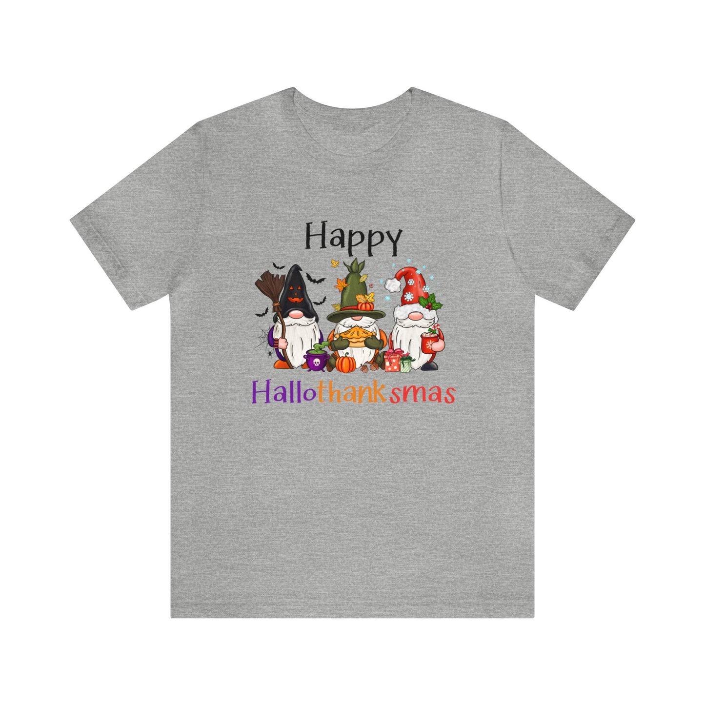Gnomes lover gift gnomes Halloween shirt gift for her gift for him happy Hallothanksmas Shirt Unisex Tee Christmas gift Thanksgiving shirt