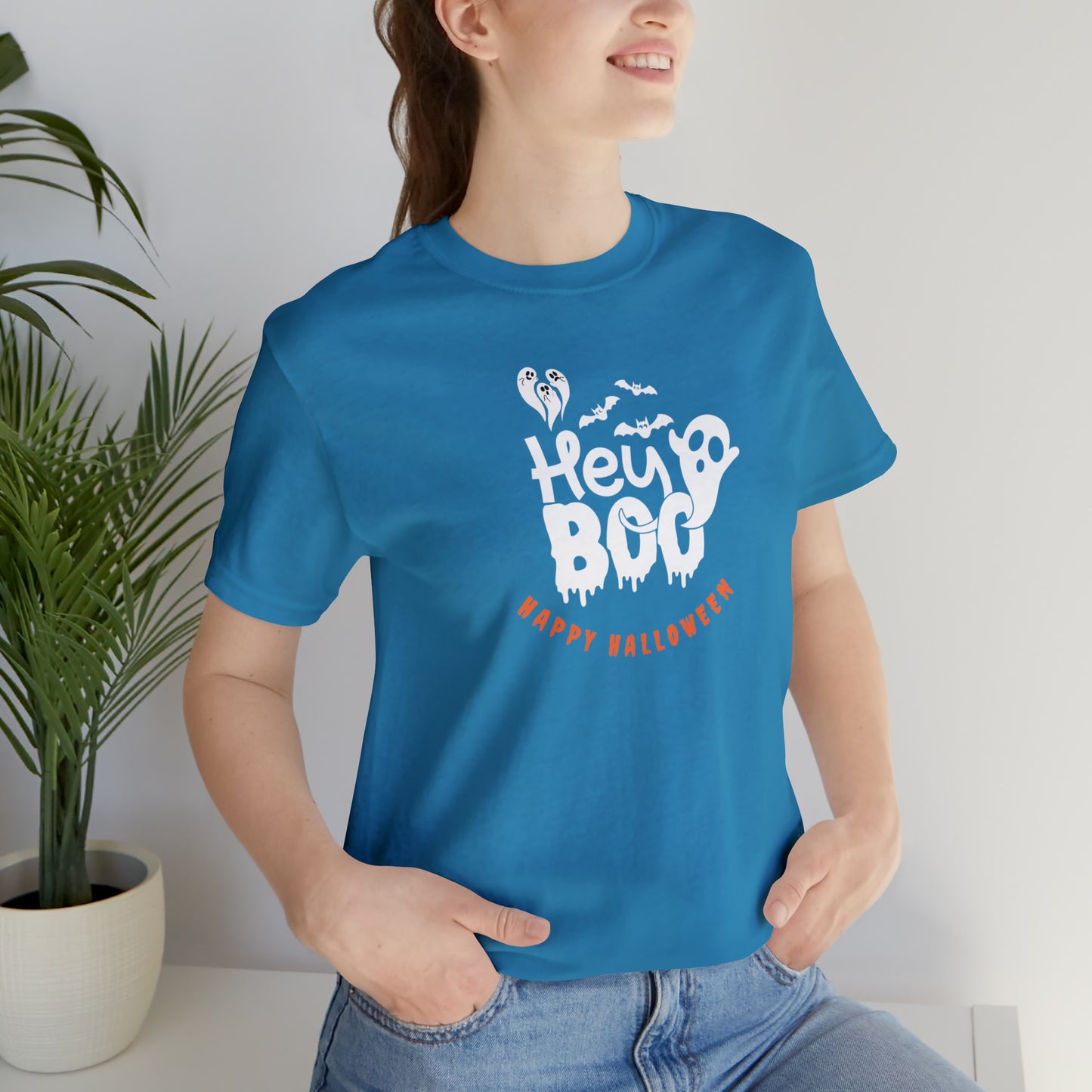 Happy Halloween shirt,Hey boo ghost Halloween tshirt, Halloween Sweatshirt,Spooky Season T Shirt,Retro Halloween Sweater,Christmas gift,