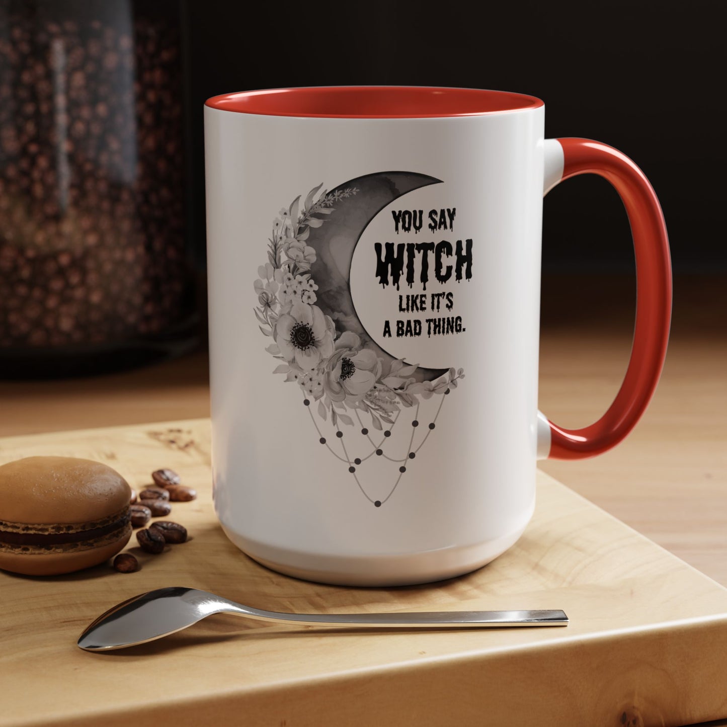 Witch mug Halloween mug Spooky things mug office funny gift best friend gift Christmas word fuck sarcastic humour gift Coffee Mug(11, 15oz)