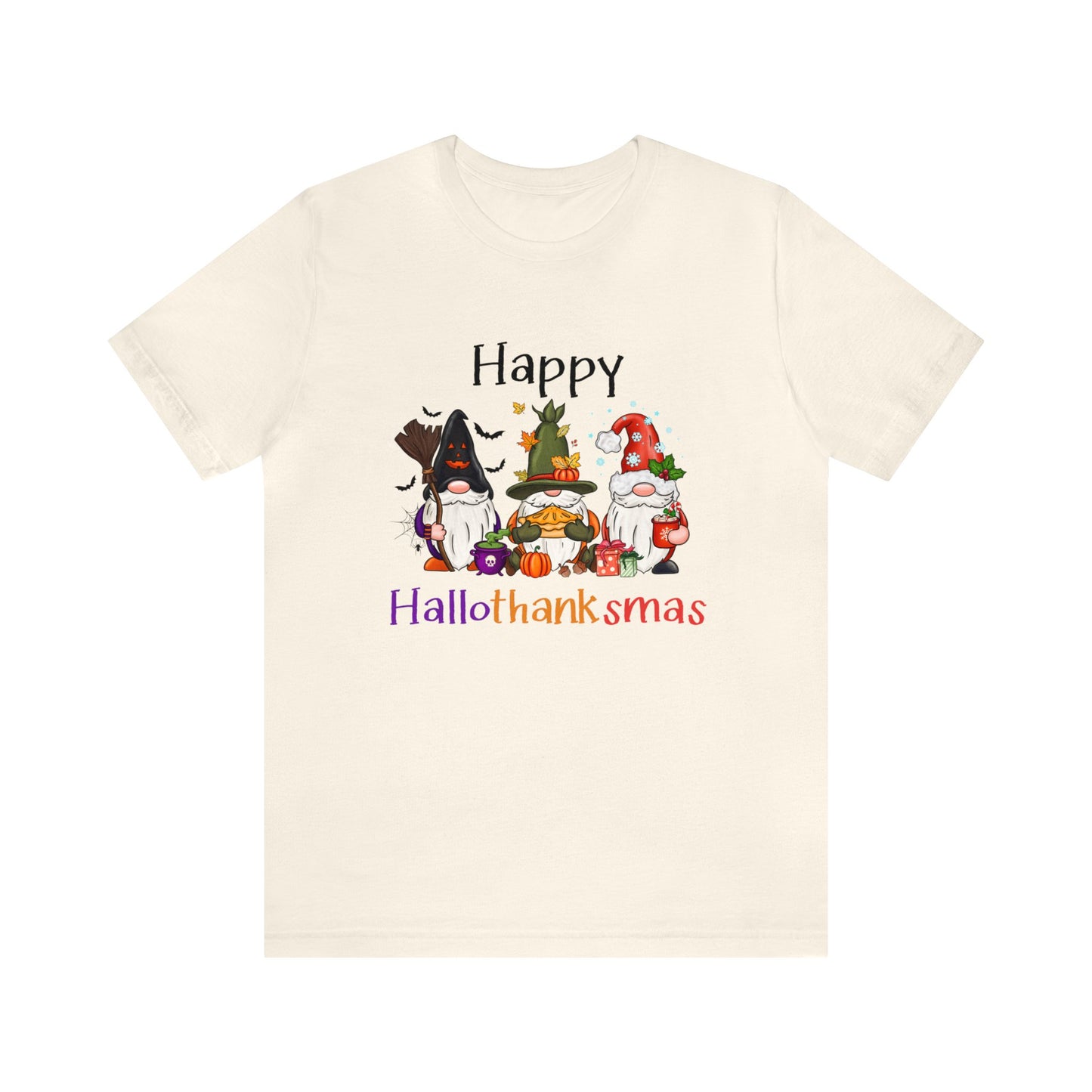Gnomes lover gift gnomes Halloween shirt gift for her gift for him happy Hallothanksmas Shirt Unisex Tee Christmas gift Thanksgiving shirt
