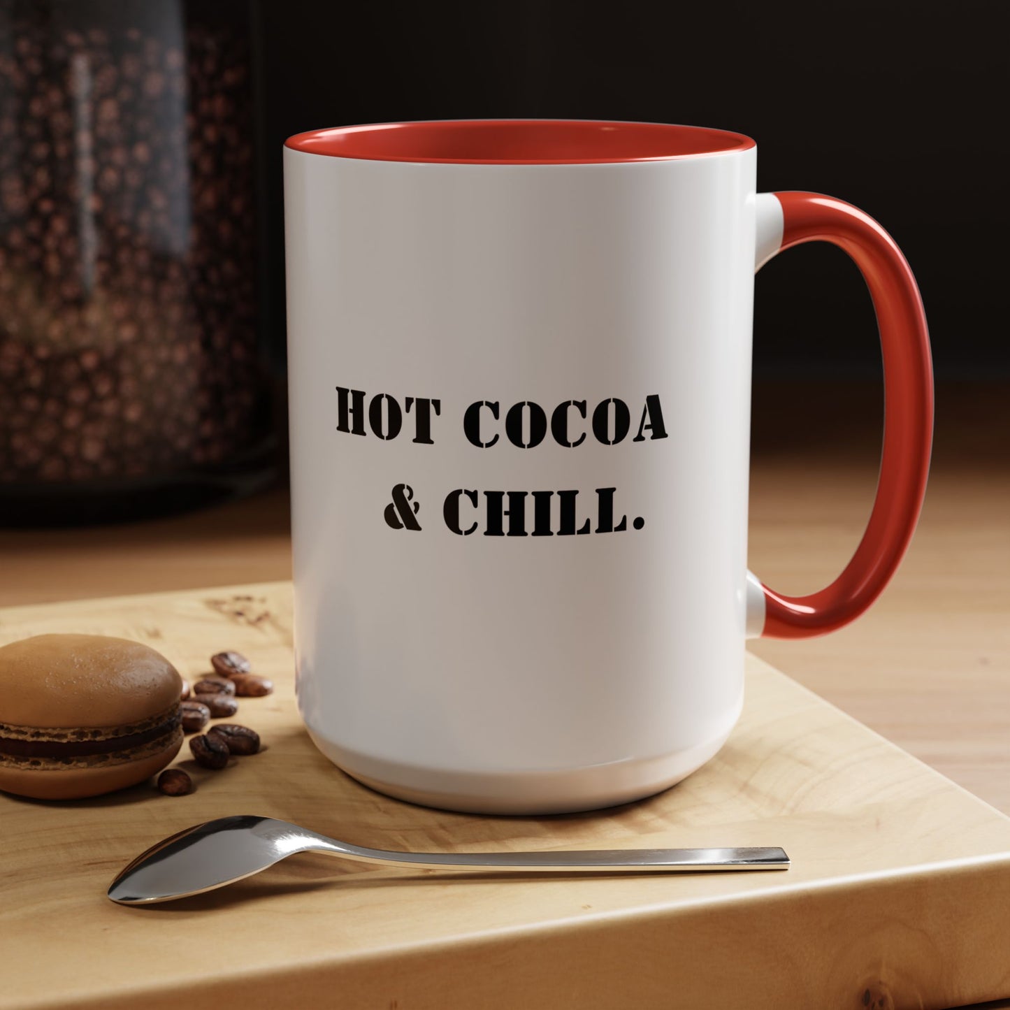 Hot cocoa and chill mug perfect winter season mug bestfriend gift Boss Christmas Office Gift Work Mug Office inspiration Mug coffee bestie