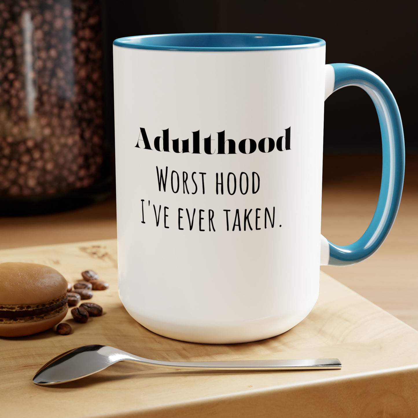 Adulting mug funny adulthood mug bestie gift Valentine's Day gift for her mug custom message gift gift for him Coffee Mug Coffee tea