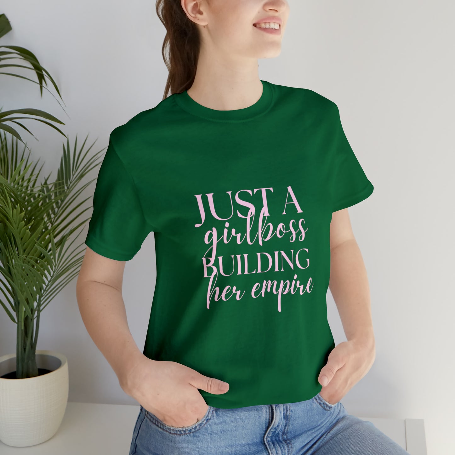 Girlboss shirt, Just a girlboss building her empire tee, Bossbabe sweater, entrepreneur Unisex shirt, vacation shirt, best friend