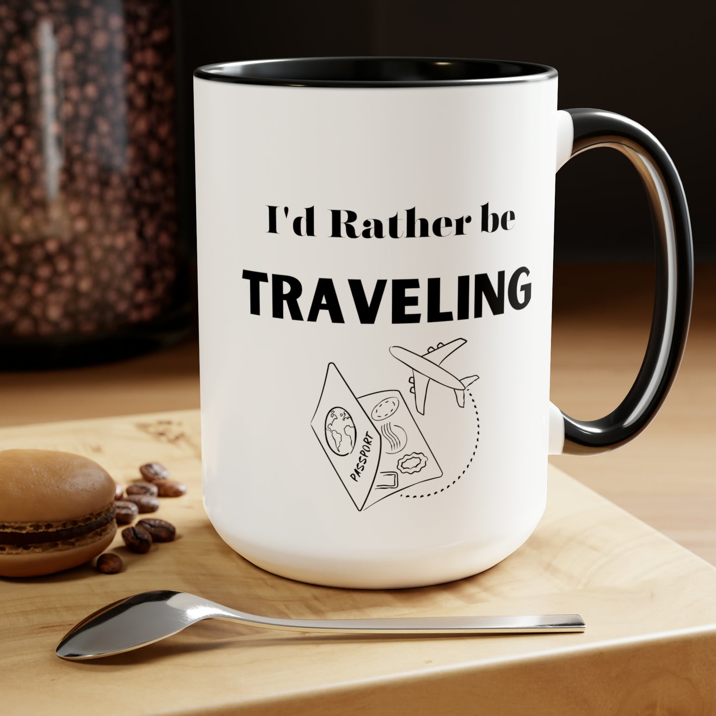 I'd rather be traveling mug traveling lover gift coffee mug gift for her love you daughter gift Coffee lover Mug chocolate mug gift for him