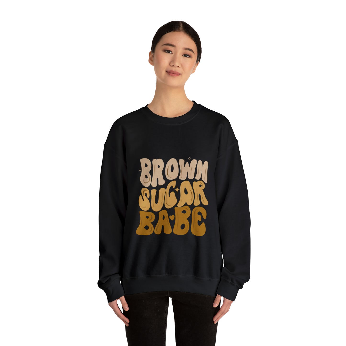 Brown Sugar Babe sweatshirt, Brown Beauty shirt, Birthday gift for her, Melanin sweatshirt, Unisex Heavy Blend Crewneck Sweatshirt