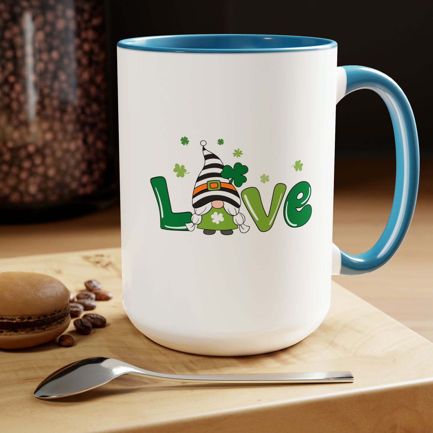 Gnome love mug Irish Love mug st Patrick's Day mug Valentines Day gift for her Coffee gift for him gift for her Mug wife Coffee tea 15oz