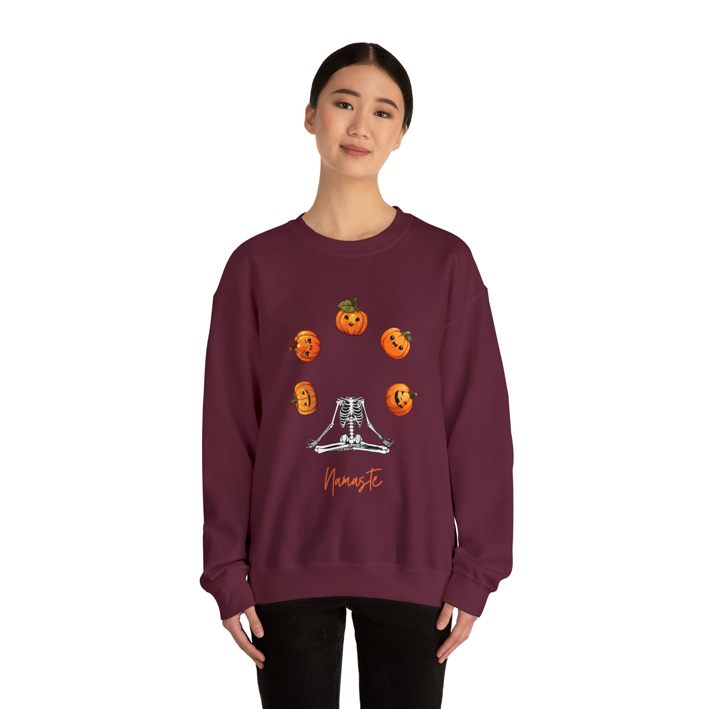 Namaste Halloween sweater Halloween sweater ghost fall leaves sweater Halloween Sweatshirt Era Tour sweater best friend gift for her Unisex