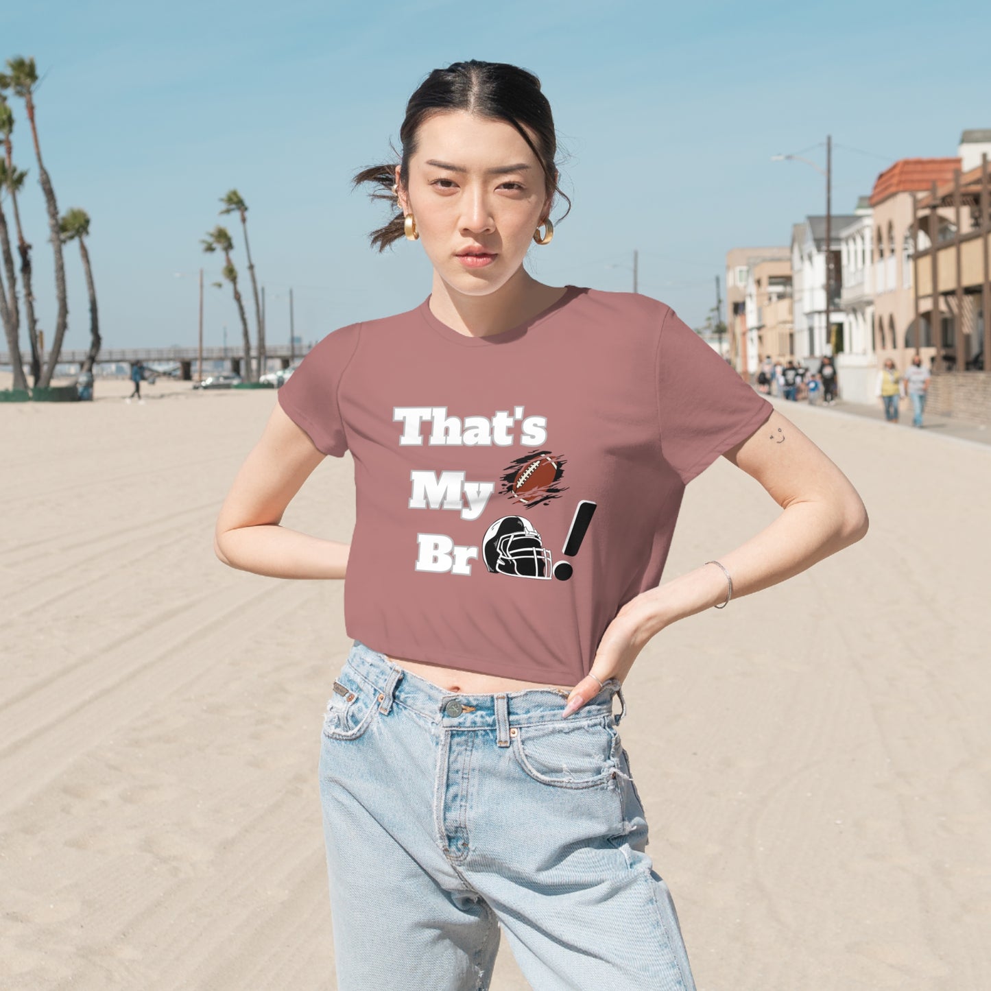 Football crop top Sister football season shirt brother football shirt gift for Mom gifts for her gift for her gift for him yoga crop top