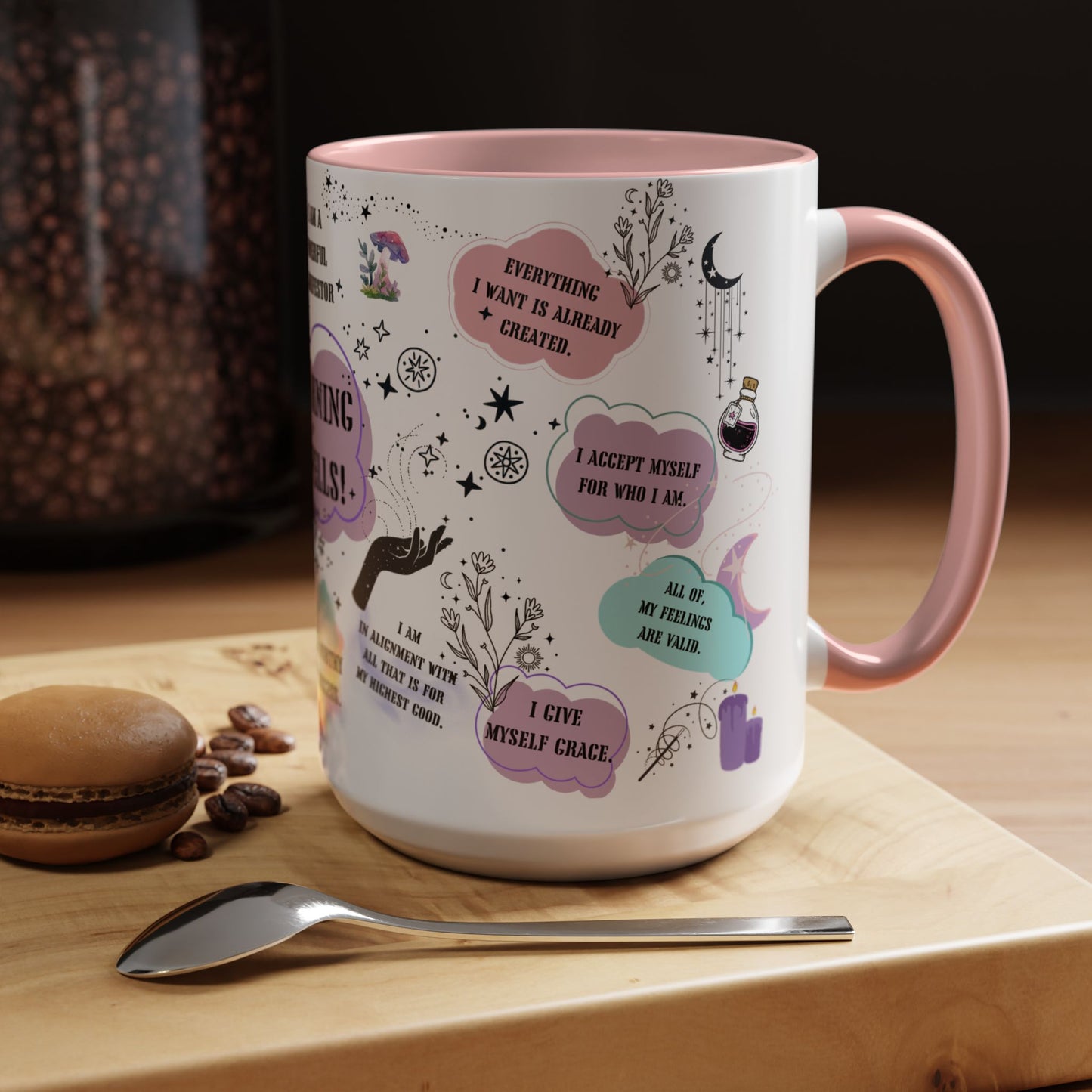 Morning spells mug witchy gift coven Christmas mug funny Witchy Halloween mug wicked mug bestie gift Coworker Gift affirmations Gift coffee