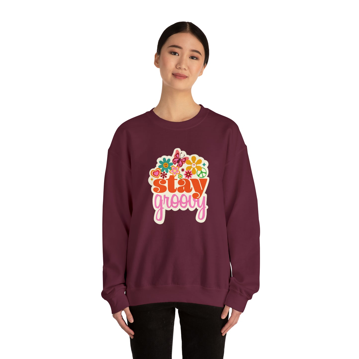 Stay Groovy sweatshirt, good vibes sweater, love inspire sweatshirt mode sweater, Homeschooling sweatshirt mom shirt, shirt unisex gift