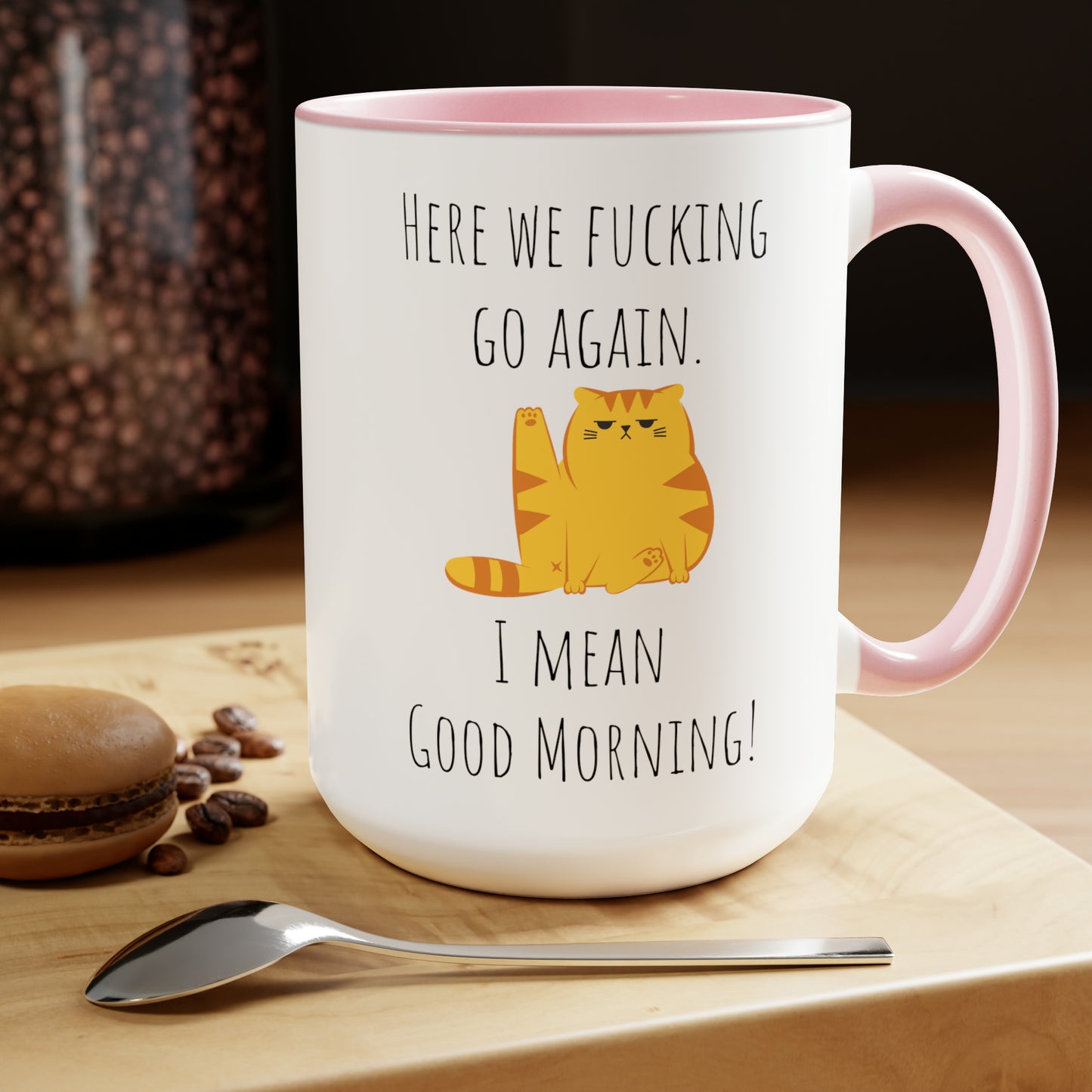 Funny grumpy cat mug funny Coffee Mug Fucking glorious morning mug cat mug gift for her Mug funny gift for wife tea Christmas gift 15oz