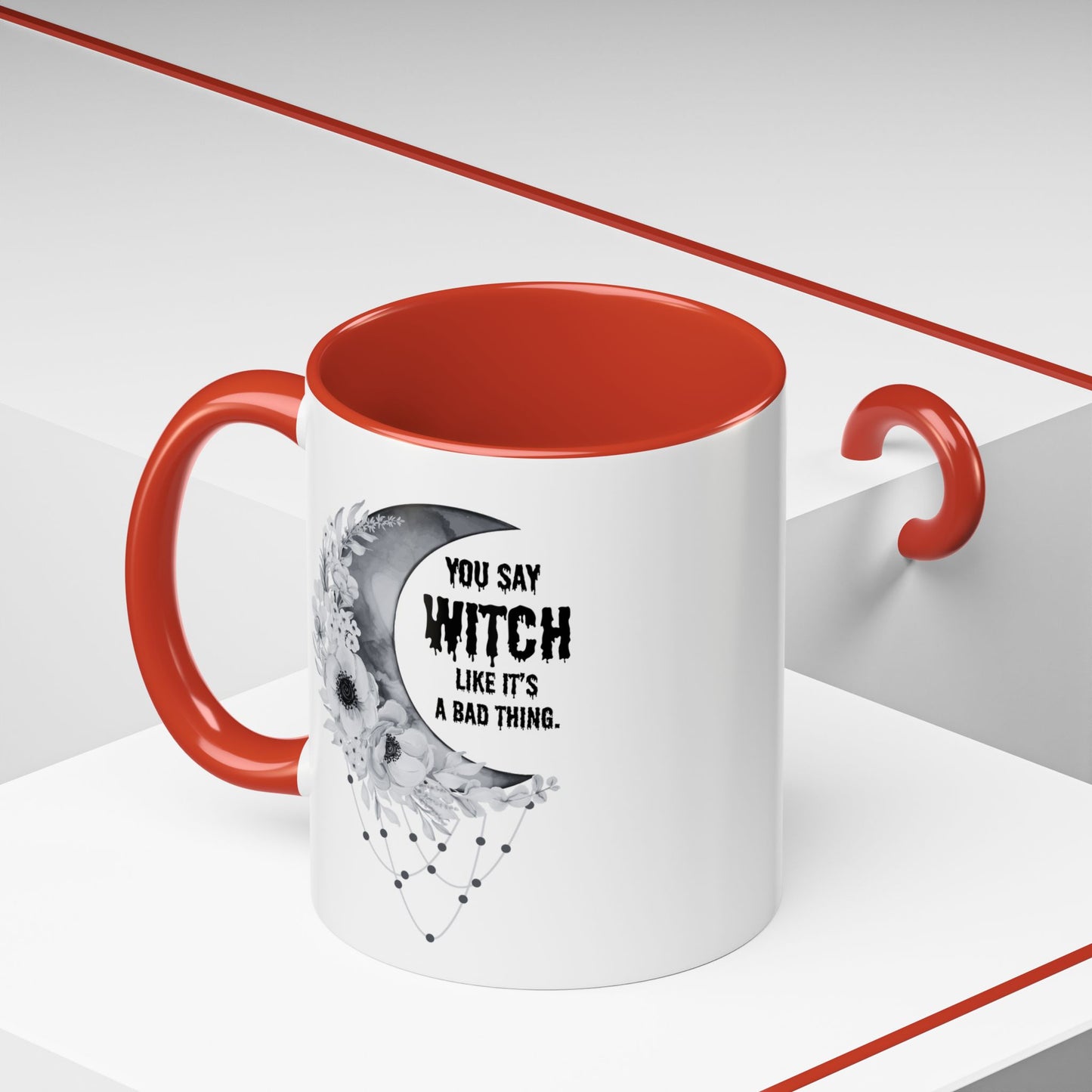 Witch mug Halloween mug Spooky things mug office funny gift best friend gift Christmas word fuck sarcastic humour gift Coffee Mug(11, 15oz)