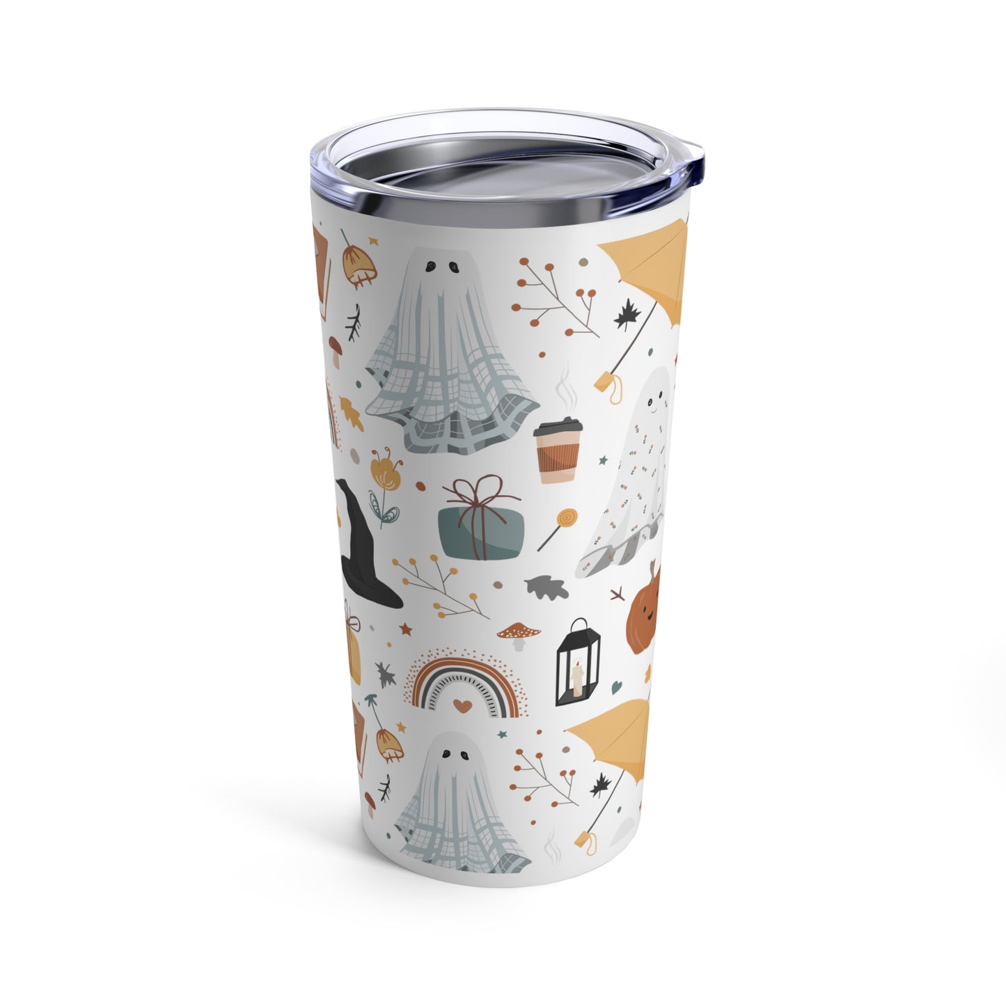 Halloween lover gift ghost tumbler Christmas gift tumbler Skinny Tumbler with Straw, 20oz gift for her gift for him Tumbler 20oz