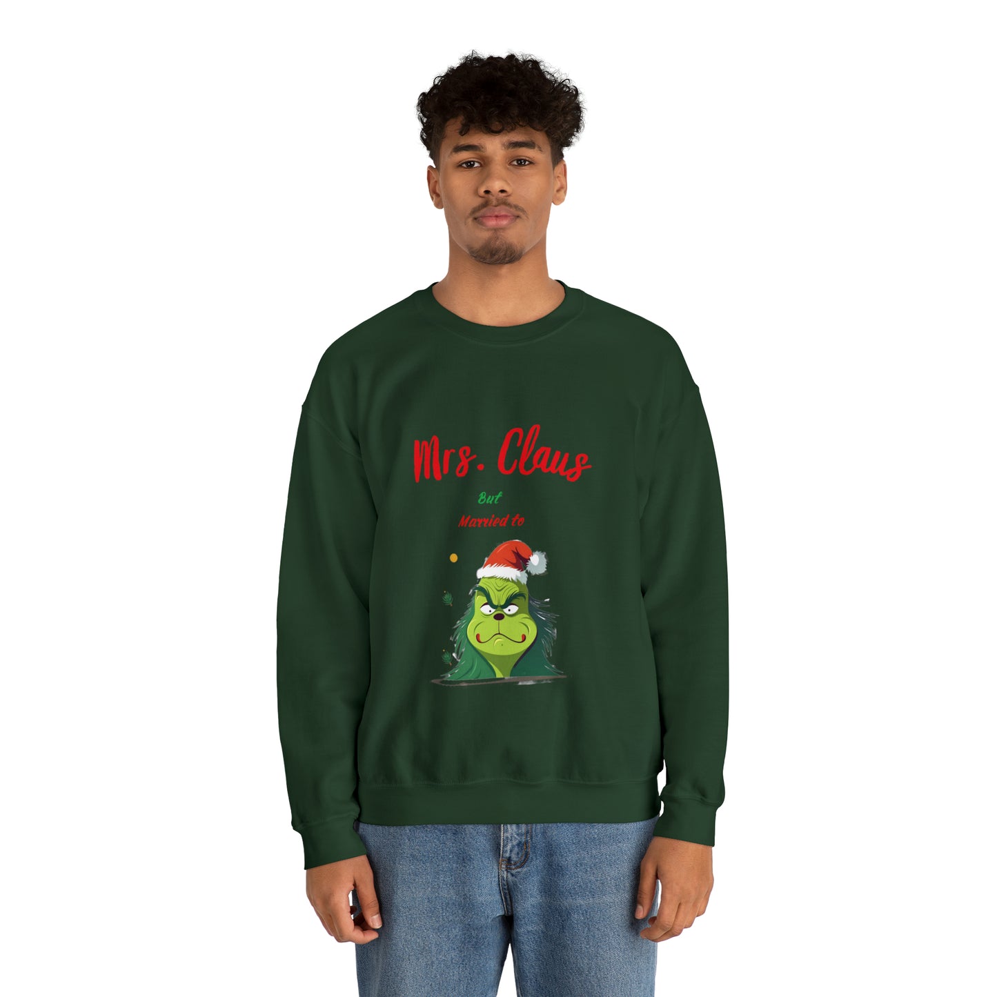 Mrs Claus sweater married to the grinch sweatshirt Merry Christmas Sweatshirt for Women Christmas Shirt Holiday Christmas gift for her