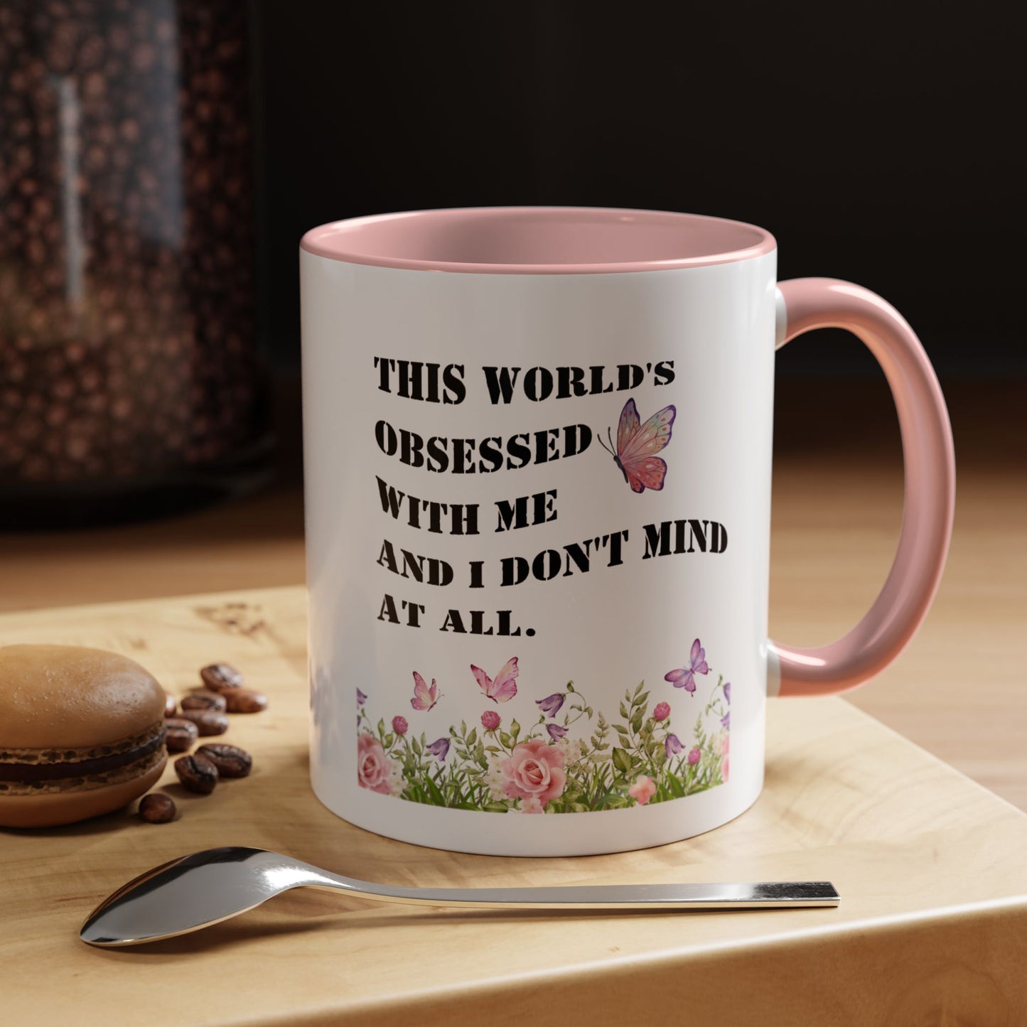 Morning affirmations mug World's obsessed with me manifesting mug delulu era mug Christmas gift for her gift for him bestie Mug