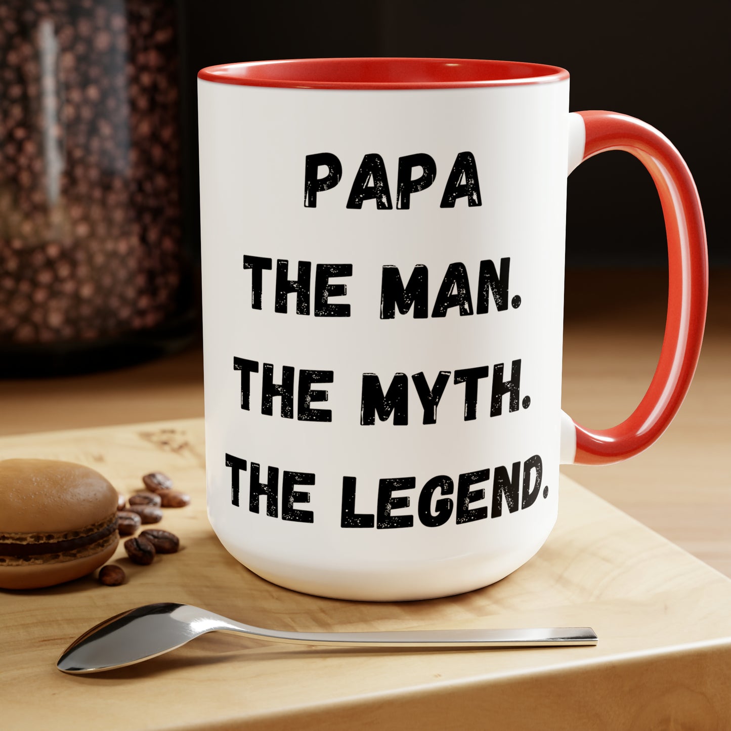 Papa the man the myth the legend mug Daddy mug love you dad gift Coffee Mug pregnancy reveal gift heart mug gift for her Mug wife Coffee tea