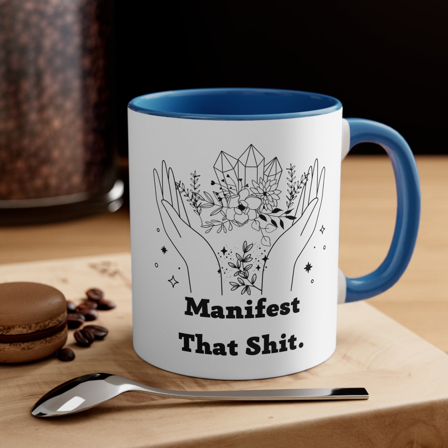Manifest that shit mug spiritual motivational gift birthday gift custom mug gift for best friend coffee tea gift for her gift for him 11oz