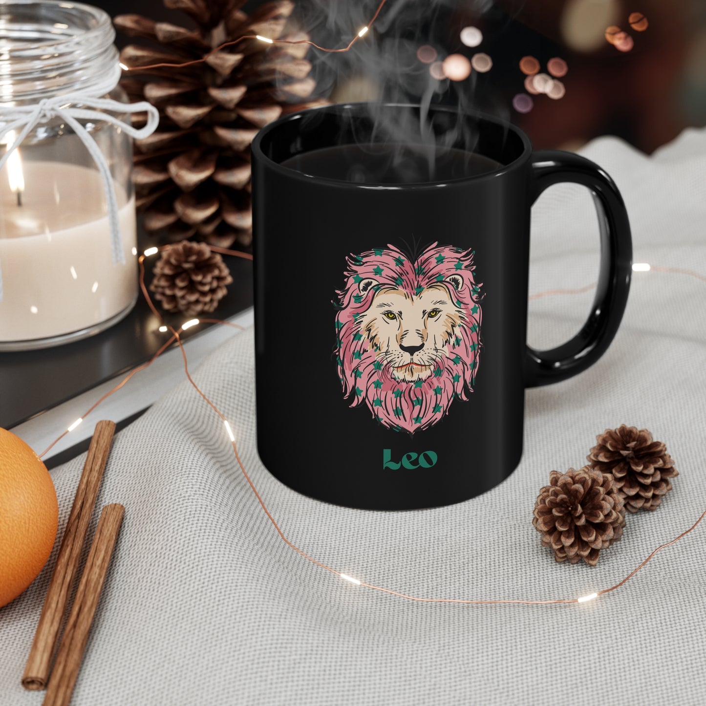 Leo zodiac sign mug 11oz Mug Christmas Gift for her gift for him Funny Gifts Ideas Birthday Gifts for her gift for him Mug Black Mug