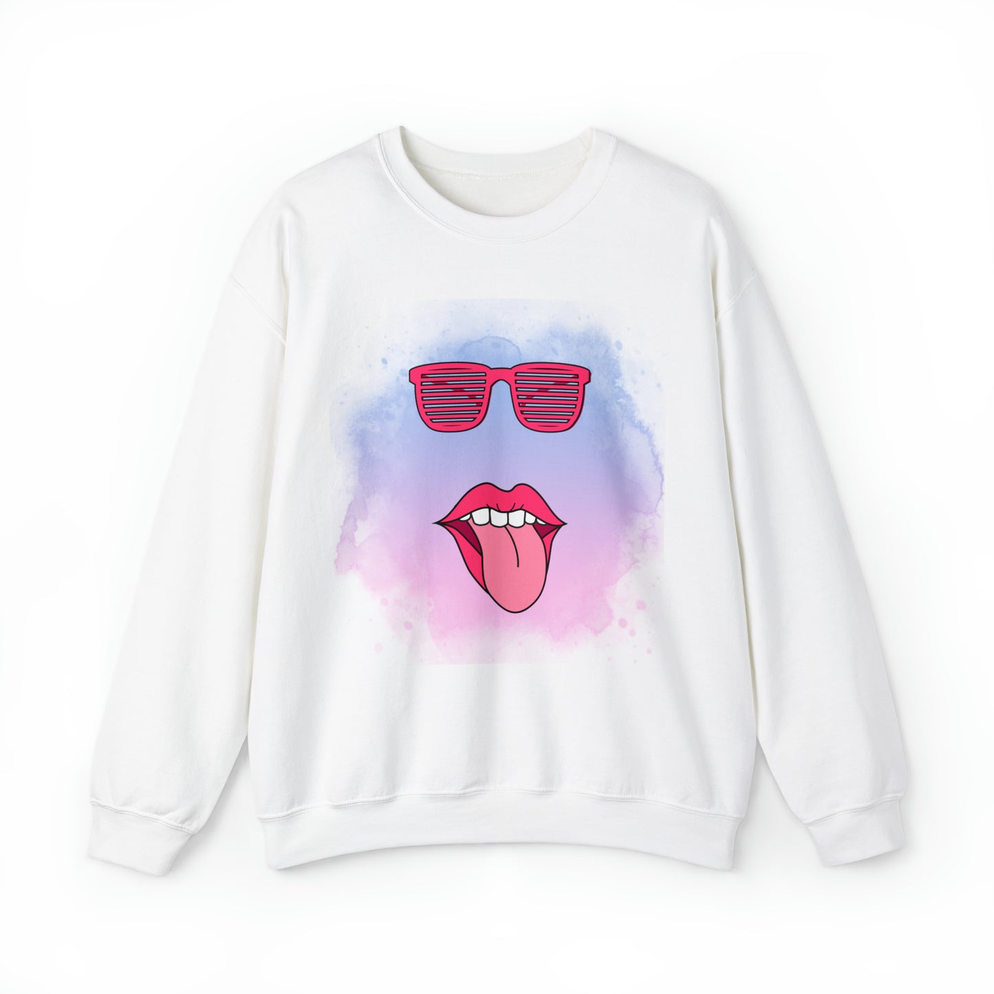 Lip Sunglasses Hoodie, Bubble Gum kiss Hoodie, Fun Summer shirt, Birthday gift for her, Galantine travel sweatshirt, Unisex