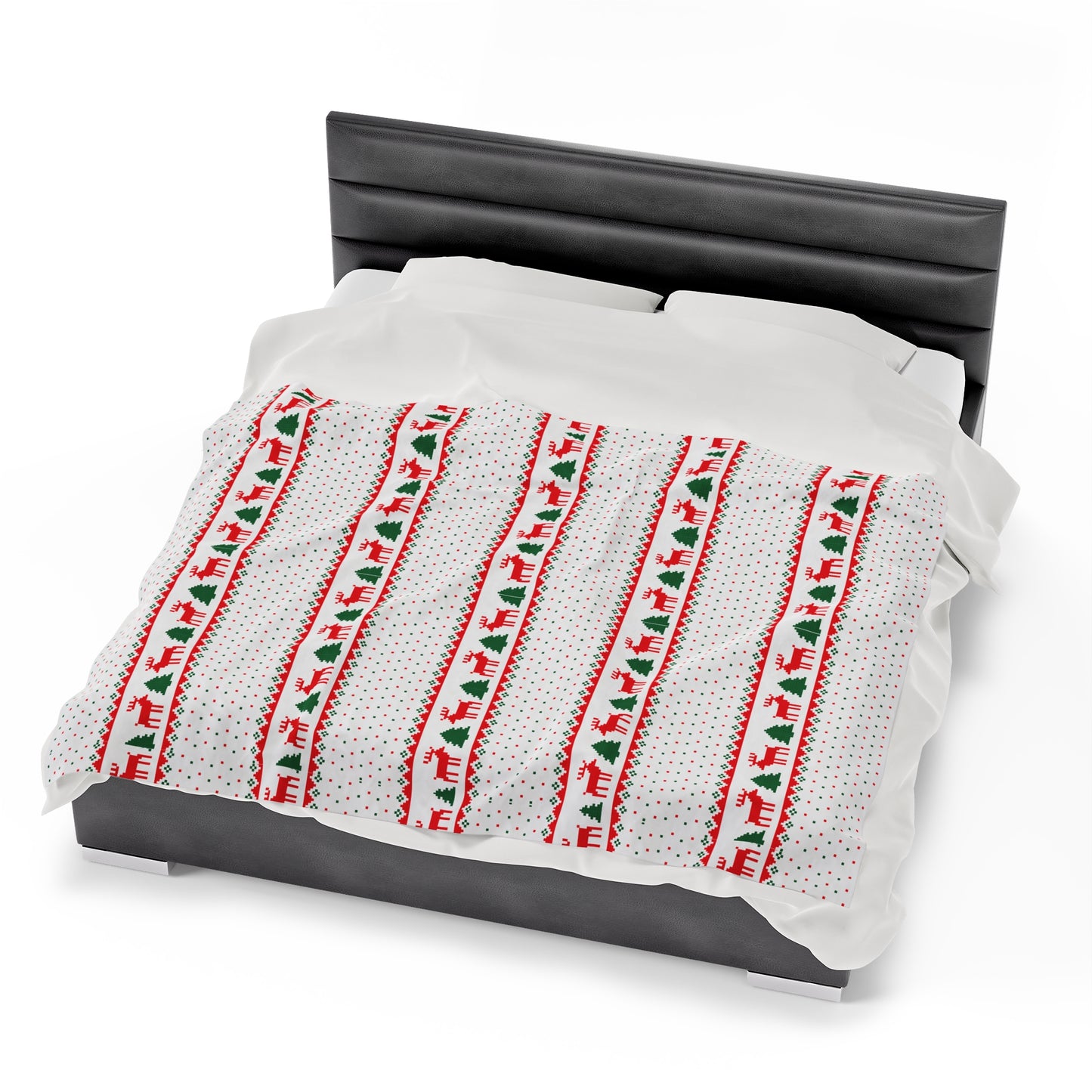 Reindeer Christmas Blanket holiday christmas tree blanket christmas movie watching blanket Merry christmas  blanket Velveteen Plush Blanket