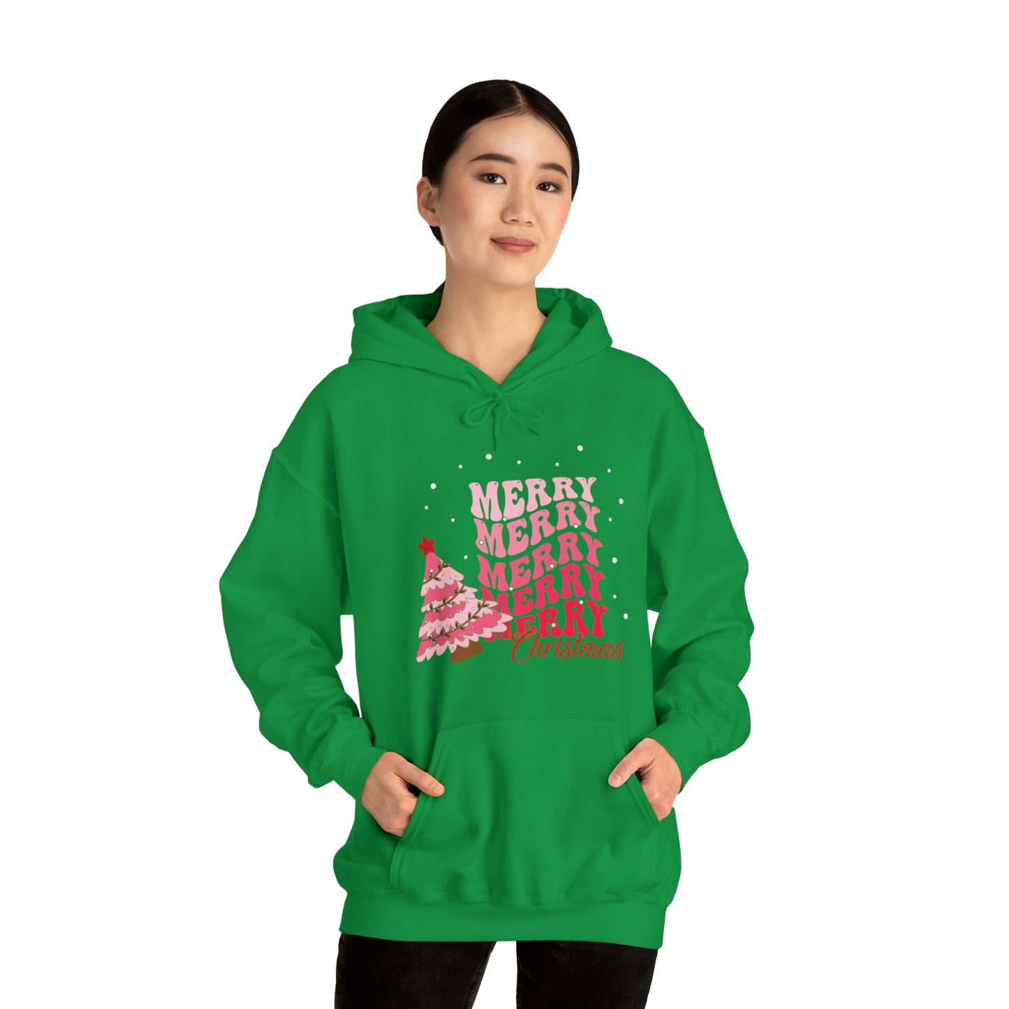 Festive AF hoodie blue Merry Bright Christmas Sweatshirt for Women Men Christmas Sweater Holiday Christmas gift for her gift for him