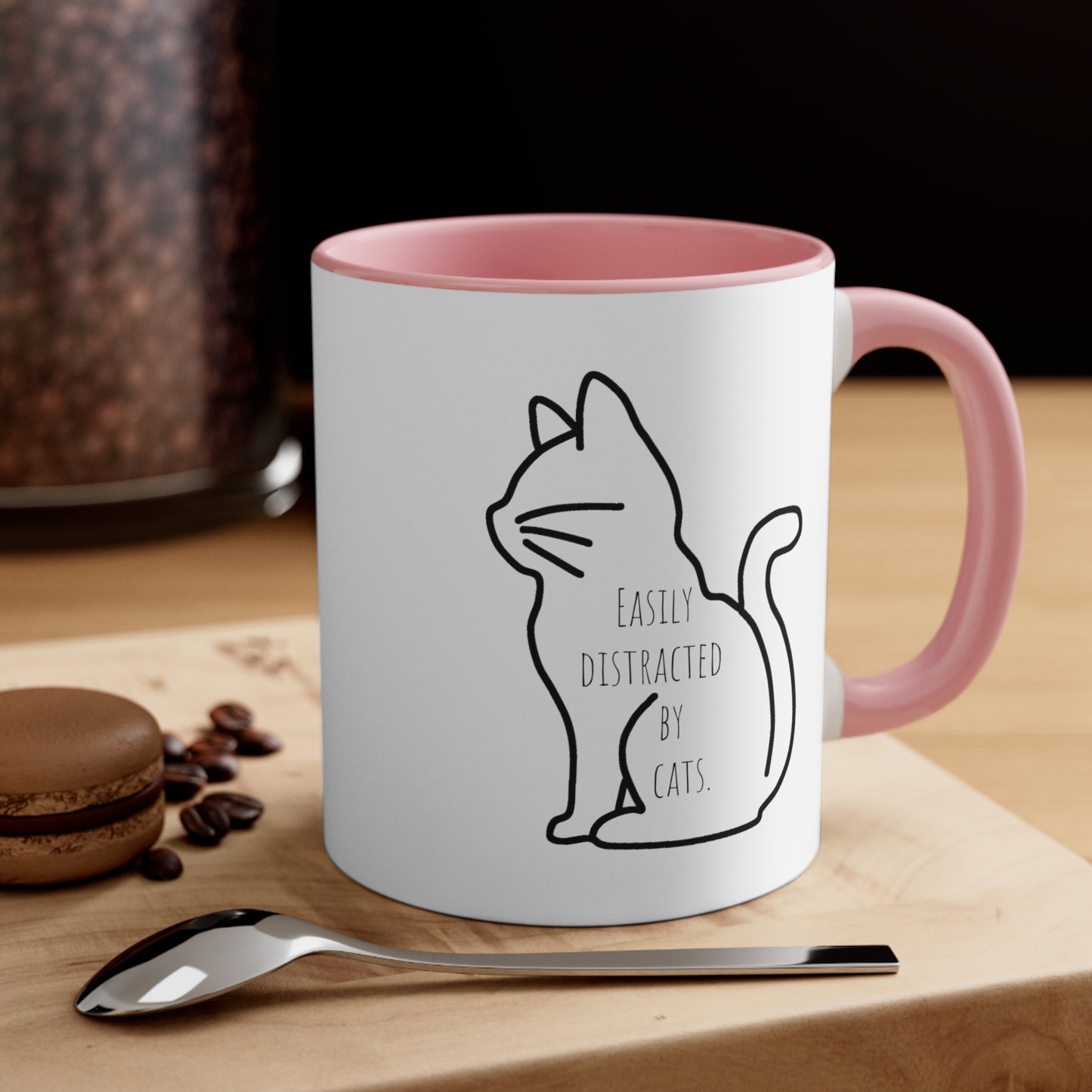 Easily distracted by cats mug 11oz gift Christmas gift for her gift favorite aunt gift coffee lover gift tea gift for her coffee Mug 11oz