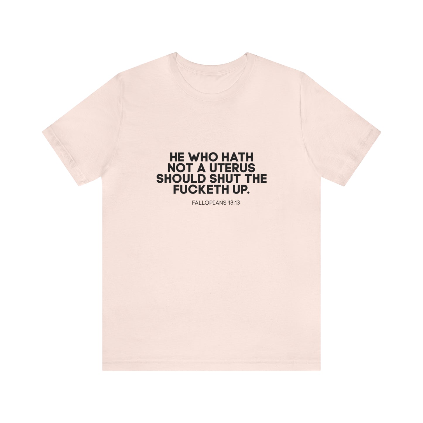 He who hath no uterus should shut the fucketh up shirt, Women's rights crop top, human rights, march shirt,Champion Women's Cropped T-Shirt