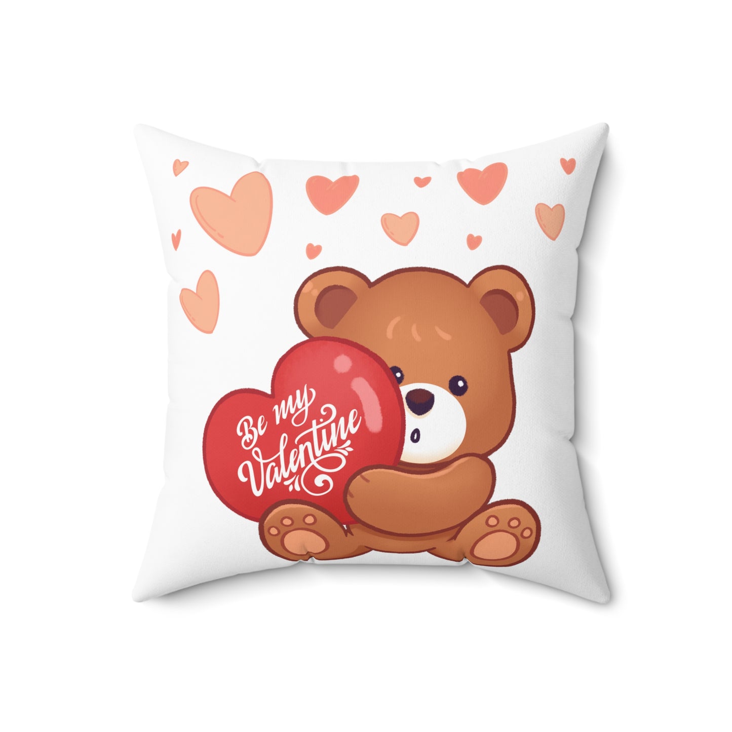 Be my valentine pillow teddy bear valentines day gift Adore you gift love story Vday day gift for her gift for him galentines day gift