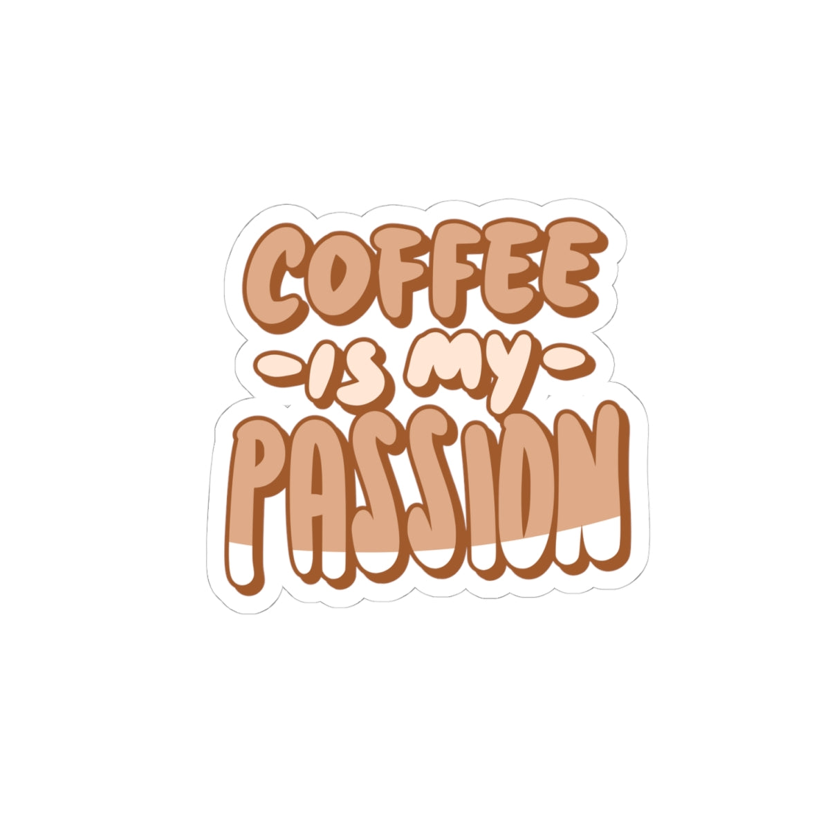 Coffee is my passion sticker laptop sticker funny coffee sticker bottle water sticker gift for her gift for him funny recommendsticker