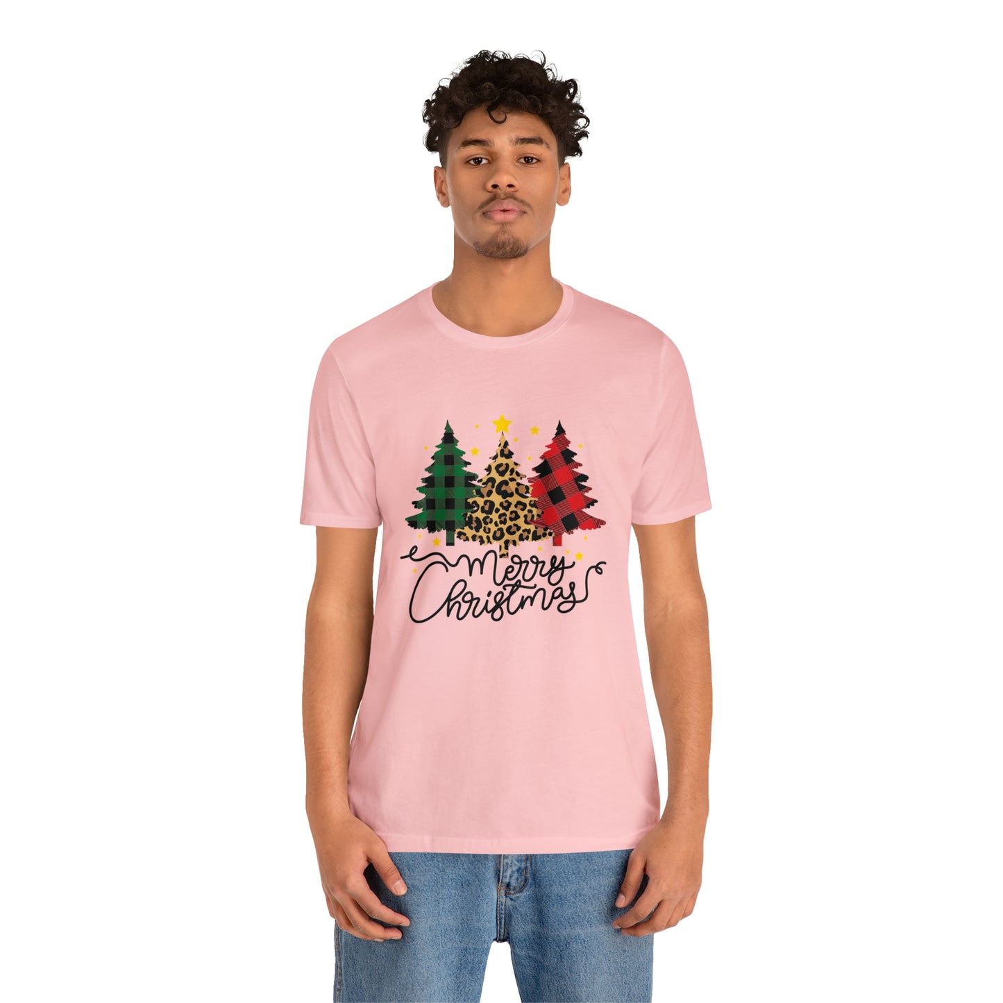 Festive AF shirt Pink Merry Bright Christmas Tshirt for Women Men Christmas Shirt Sweater Holiday Christmas gift for her gift for him Plaid