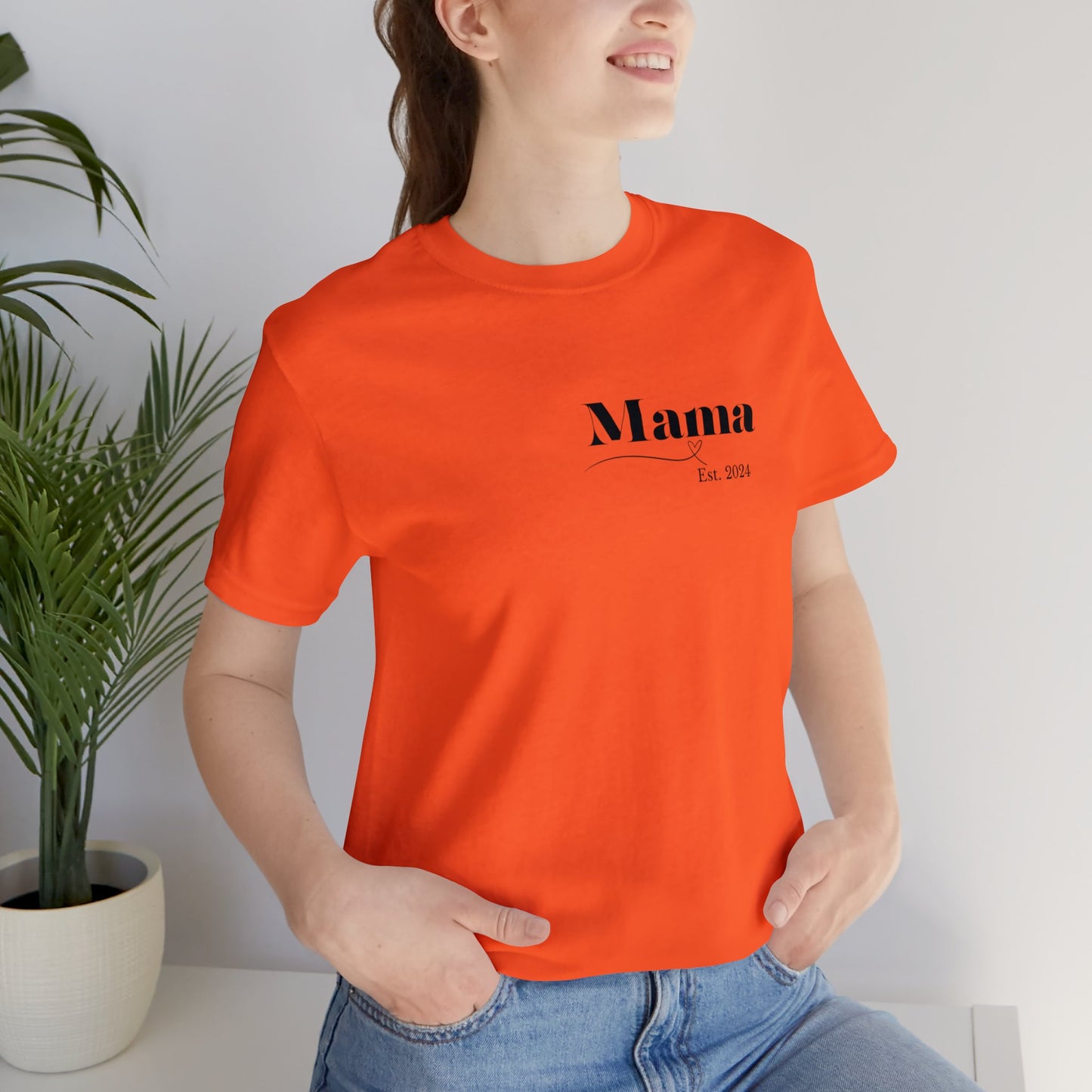 Mama shirt mama date shirt pregnancy reveal shirt new mom shirt Christmas gift for her gift for him bridal shower gift