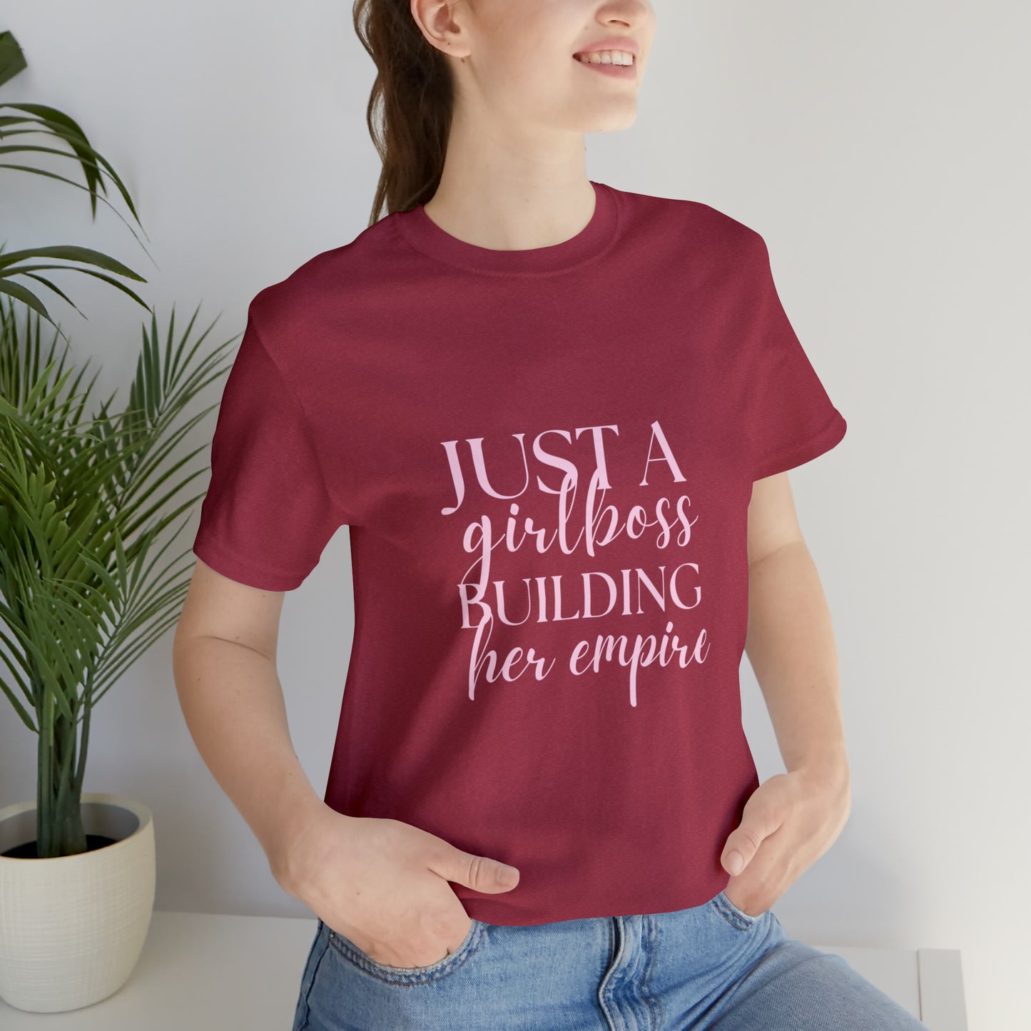 Girlboss shirt, Just a girlboss building her empire tee, Bossbabe sweater, entrepreneur Unisex shirt, vacation shirt, best friend