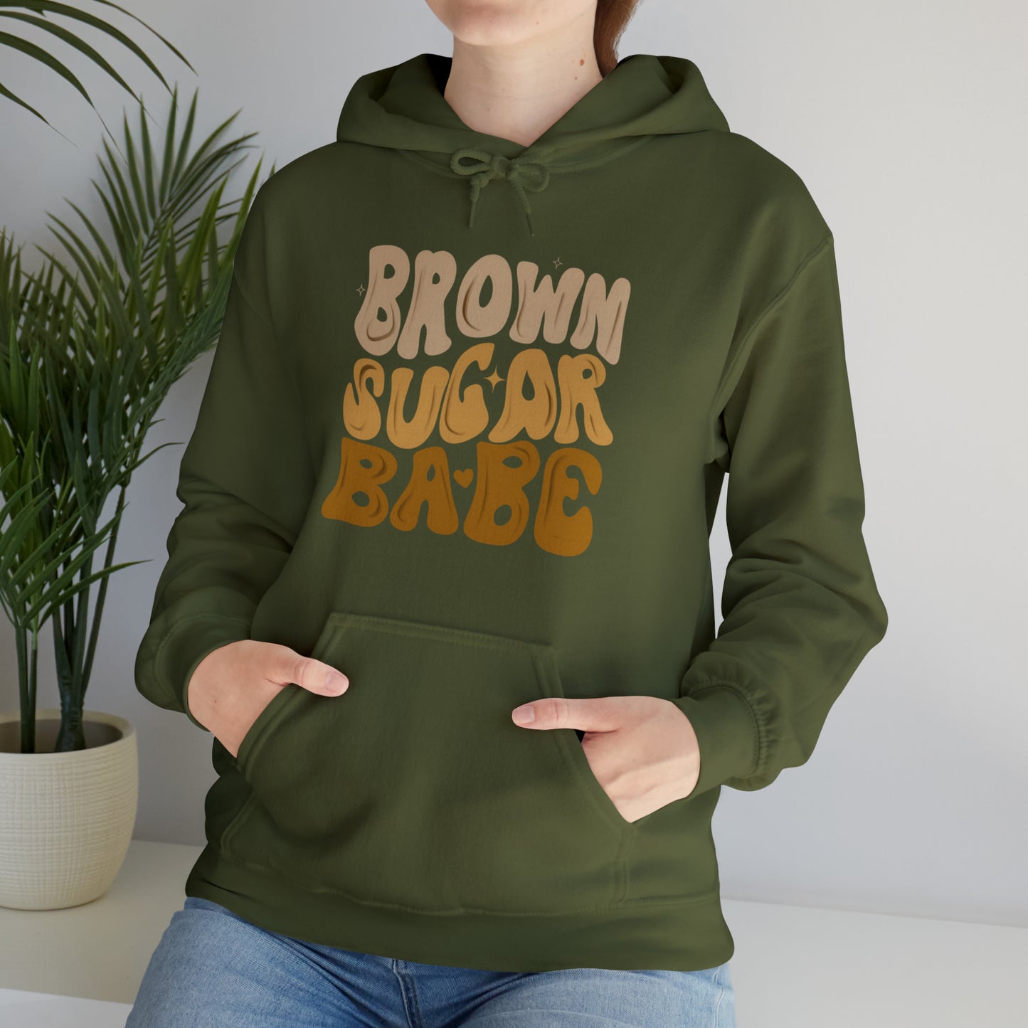 Brown sugar babe hoodie, gift for her, best friend gift, birthday vacation, Unisex Heavy Blend Hooded Sweatshirt