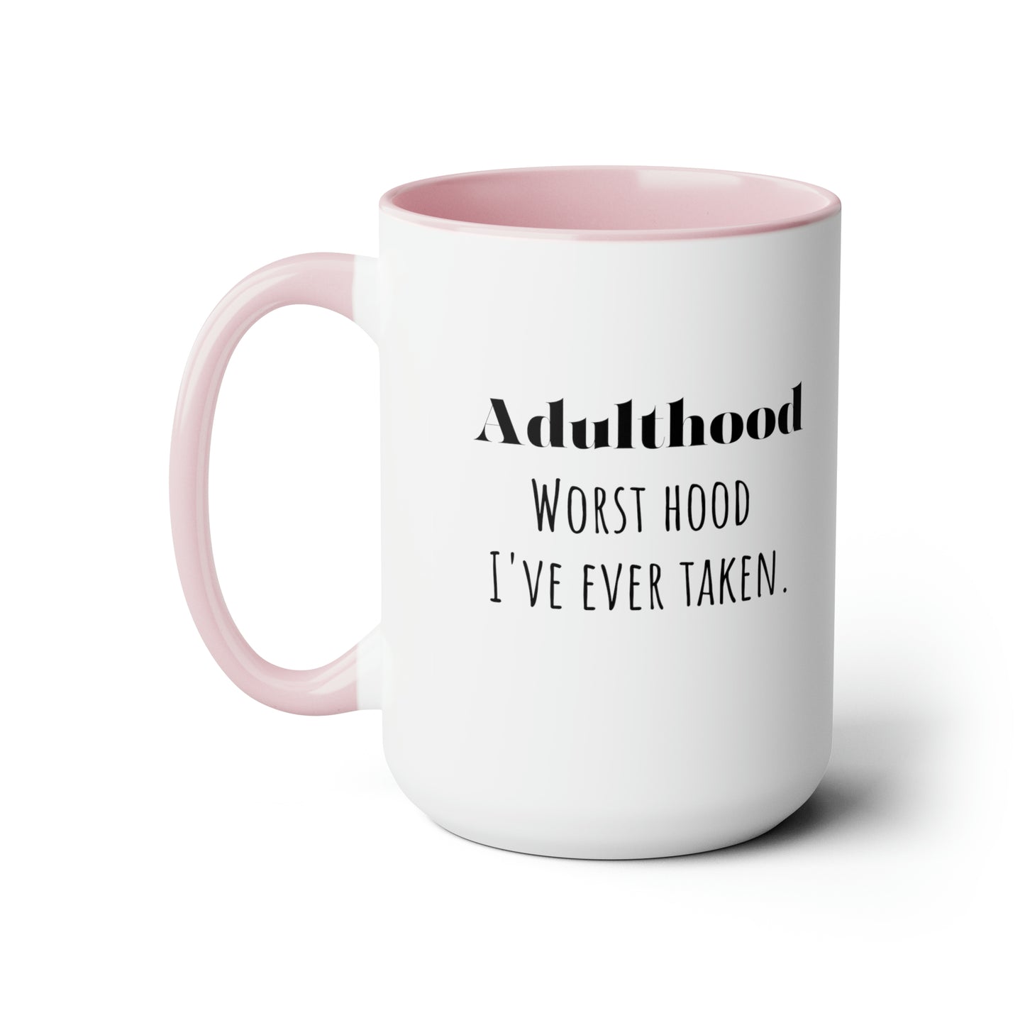Adulting mug funny adulthood mug bestie gift Valentine's Day gift for her mug custom message gift gift for him Coffee Mug Coffee tea