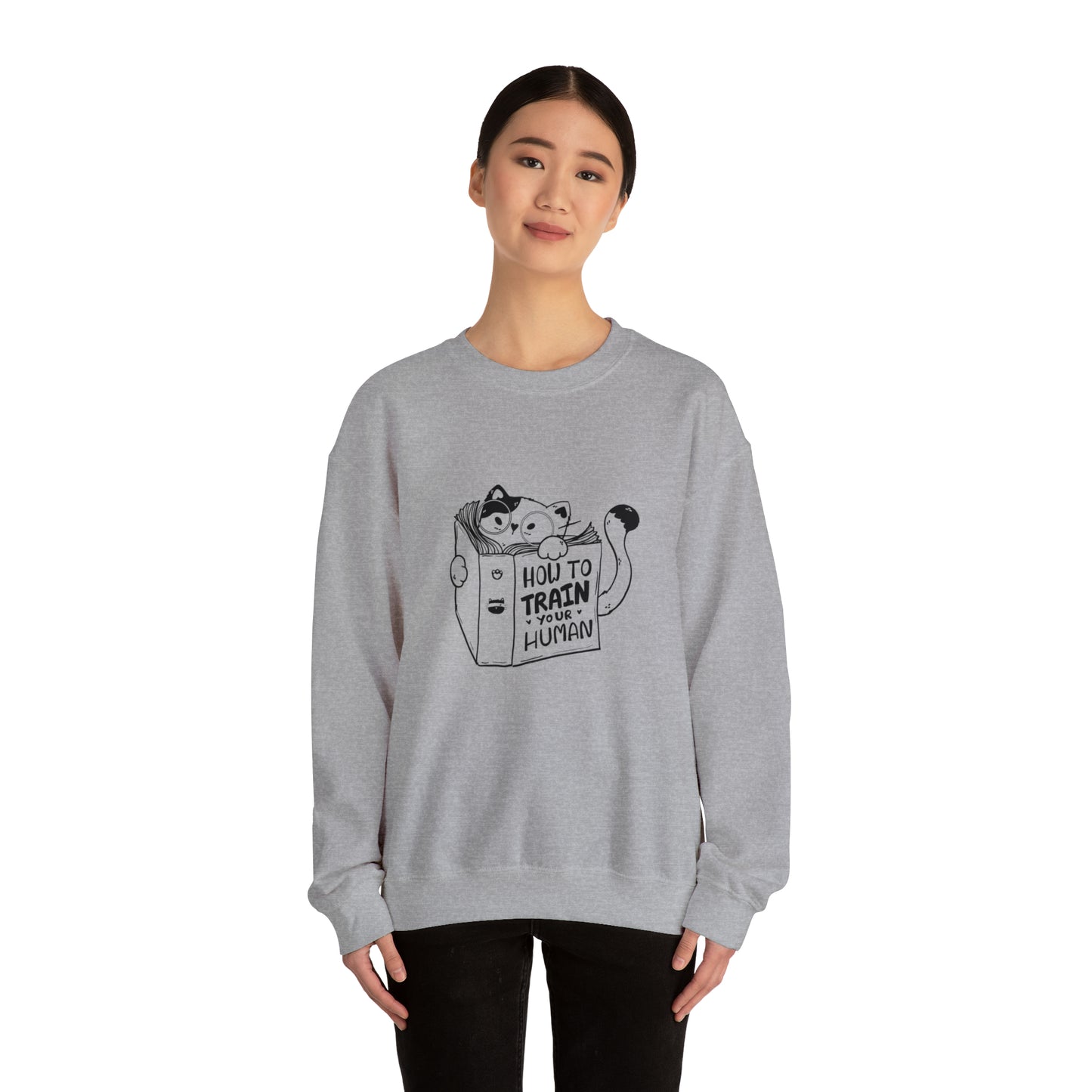 Cat lover Sweatshirt book lover sweater funny train human shirt cat Shirt Halloween Cat Sweatshirt Gift for Cat Lover Gift for Cat Mom Gift