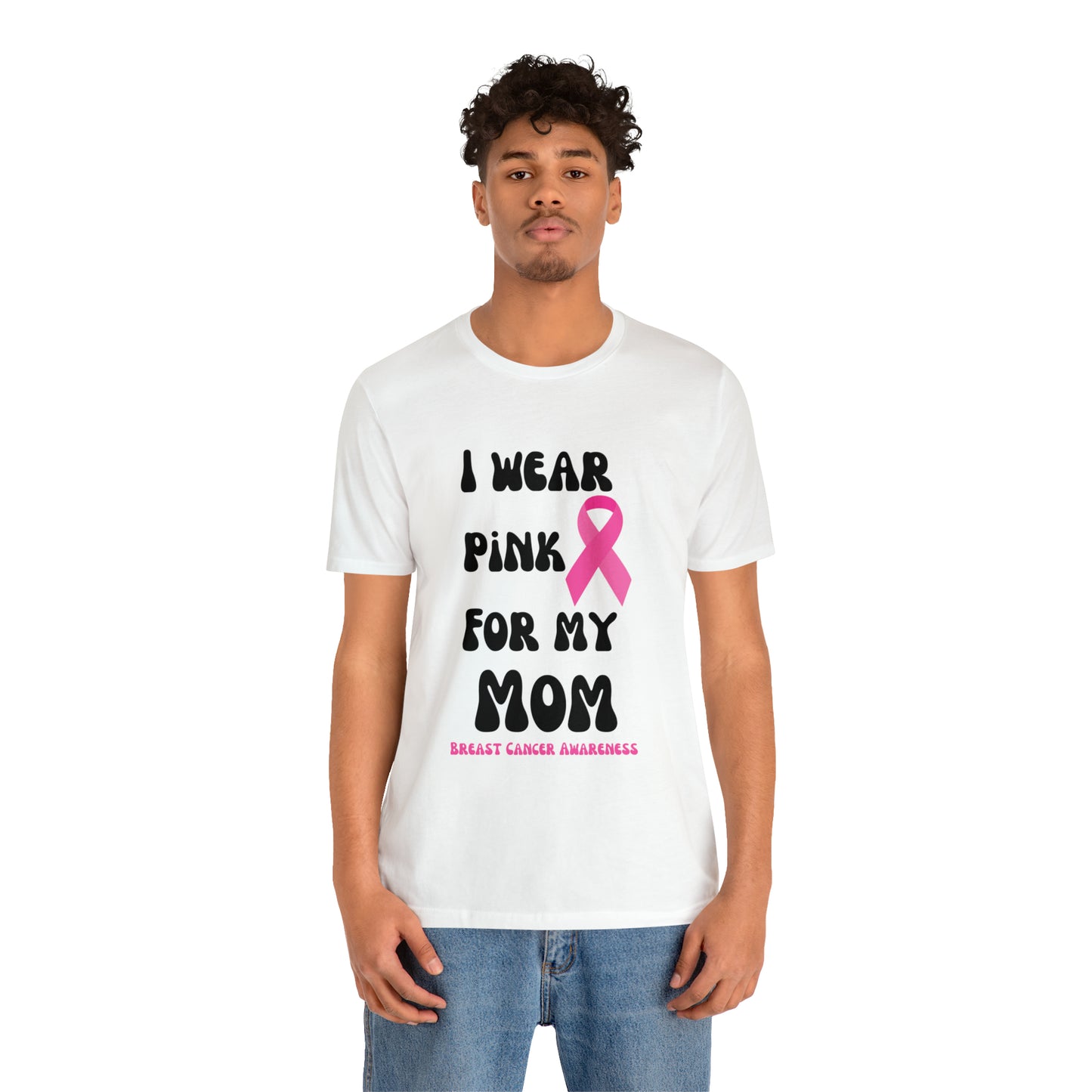 Breast cancer awareness shirt I wear pink tshirt for my mom shirt survivor Shirt October pink awareness Gift Christmas gift