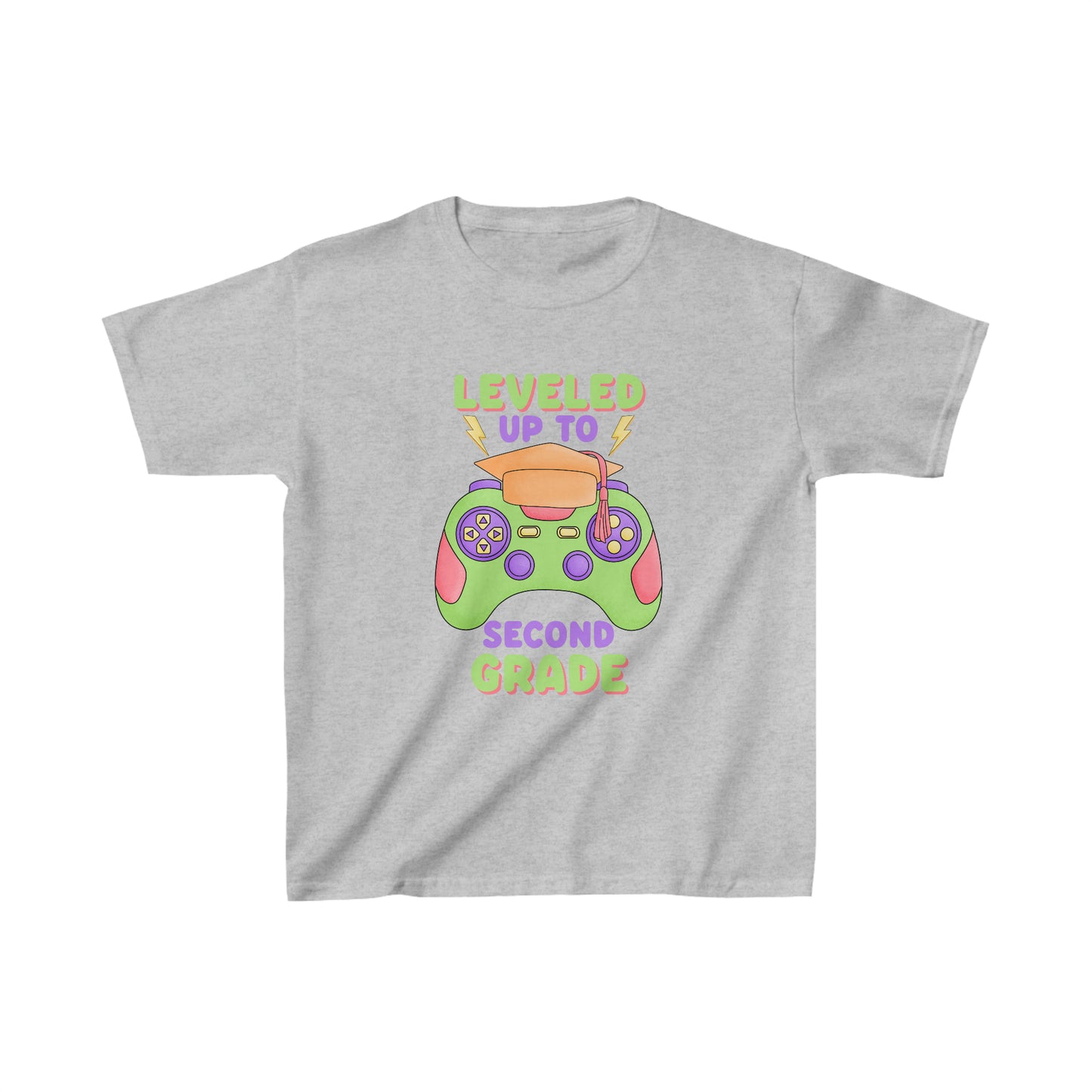 Hello second grade T shirt 2nd grade gamer shirt Kids style Heavy Cotton Tee