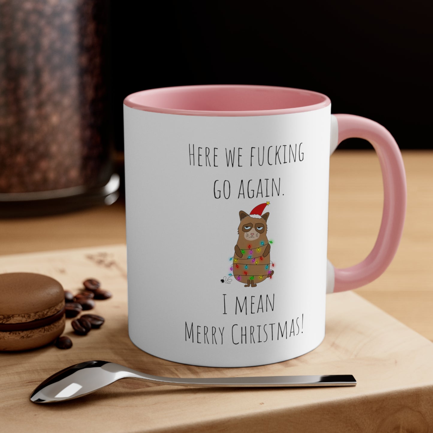 Grumpy cat Christmas mug 11oz Christmas gift for her gift favorite aunt gift coffee lover gift tea gift for her coffee Mug 11oz
