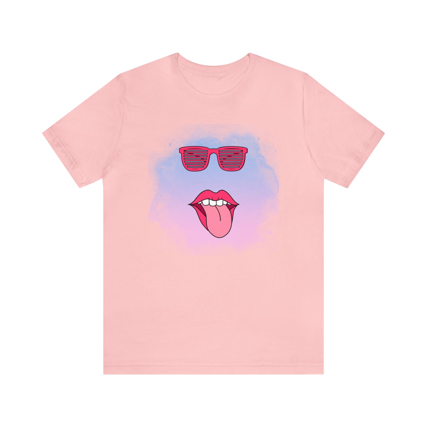 Lip Sunglasses t-shirt, Bubble gum kiss shirt,Pink Gum Shirt,Galantine gift travel shirt,best friend trip,girls vacation trip, Unisex Jersey