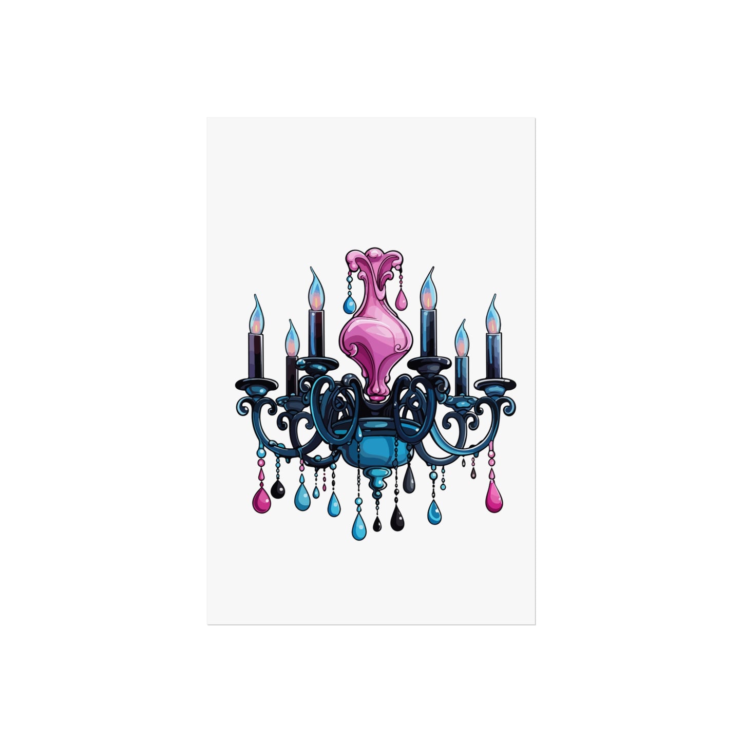 Chic Chandelier Fine Art Poster - Elegant Wall Decor for Home & Office, wall art
