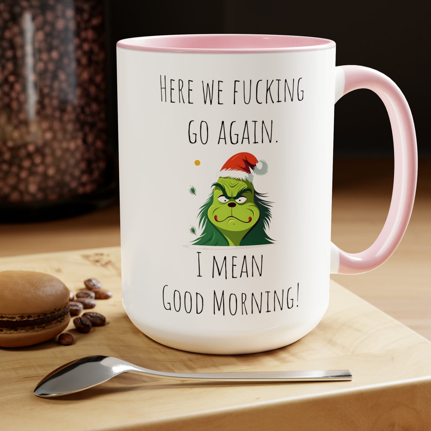 Funny grinch mug funny grumpy Coffee Mug Fucking glorious morning mug gift for her Mug funny gift for wife tea Christmas gift 15oz