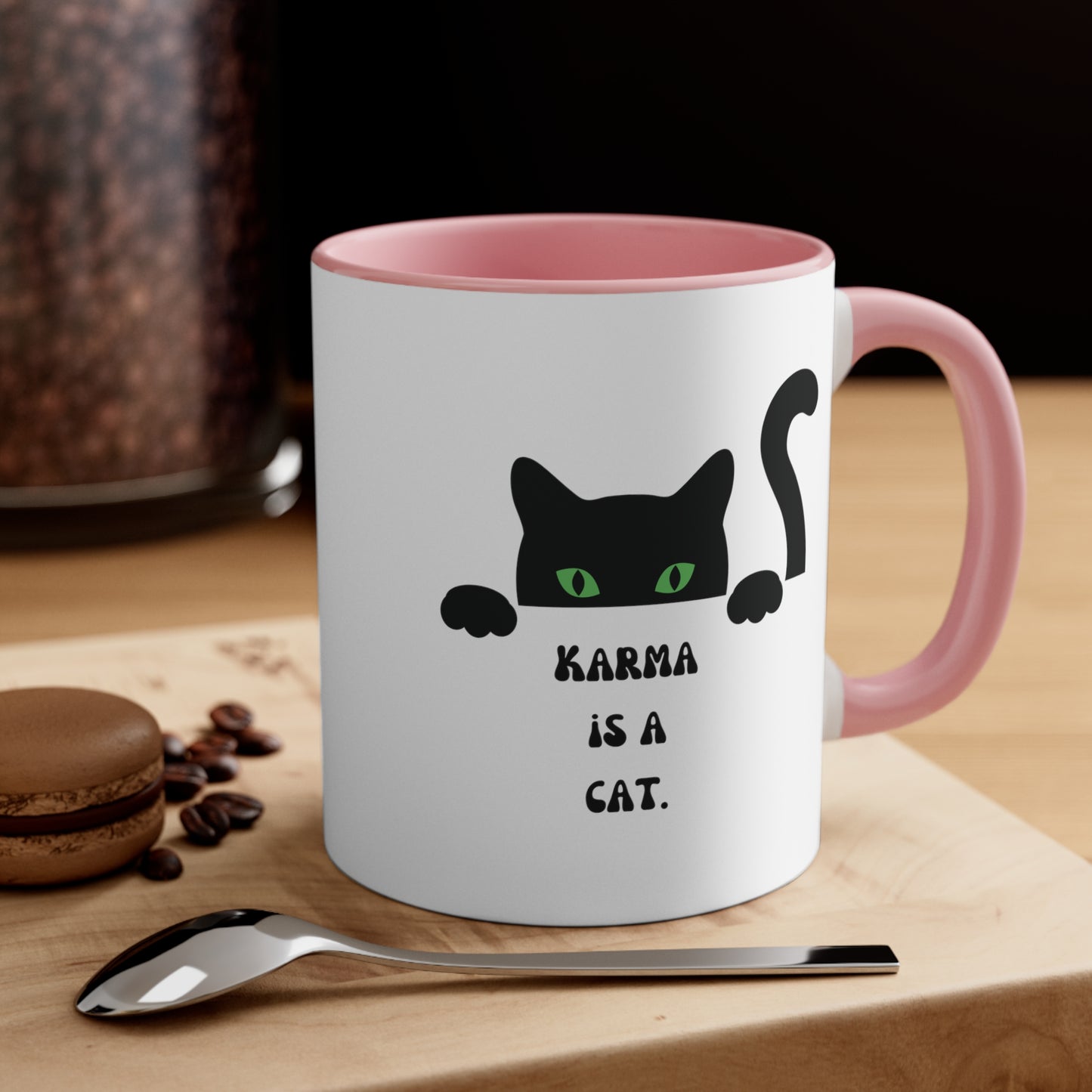 Karma is a cat mug Birthday Month birthday month gift coffee mug gift for best friend gift for her tea gift for her gift for him