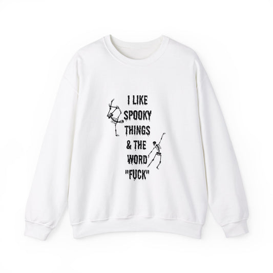 Halloween sweater Spooky things and the word fuck sweater Witchy sweatshirt Wicked Halloween sweater Witches Halloween Sweatshirt Christmas
