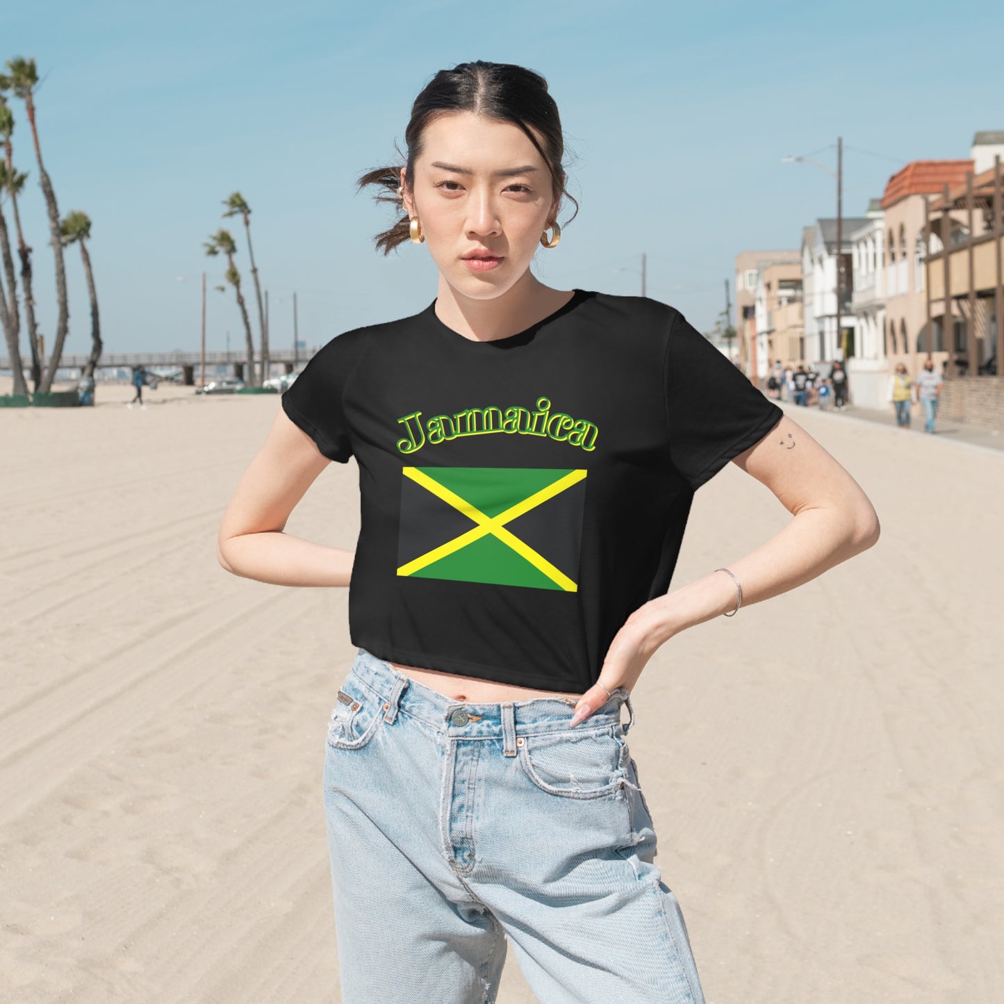 Jamaica crop top Jamaican shirt island Tee