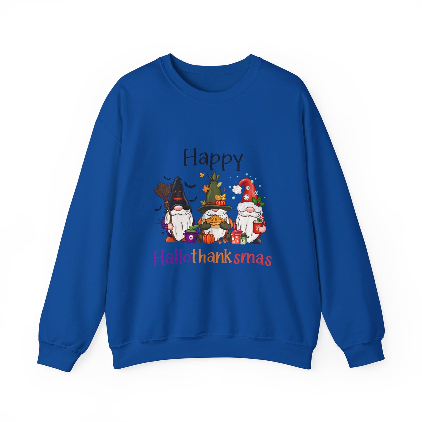 Happy Hallothanksmas Sweatshirt gnome Halloween sweater Gift For her for him Christmas Sweatshirt Cute Halloween Sweater HalloweenSweatshirt