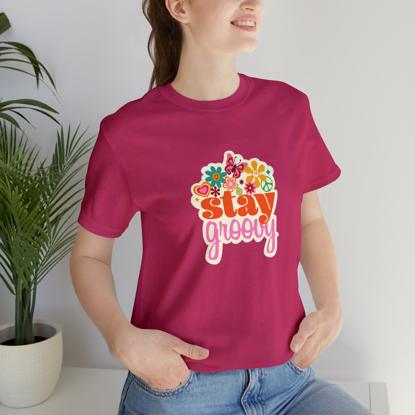 Stay Groovy t-shirt, Hippie shirt, good vibes shirt, summer fun style gift,travel shirt,best friend trip vacation trip